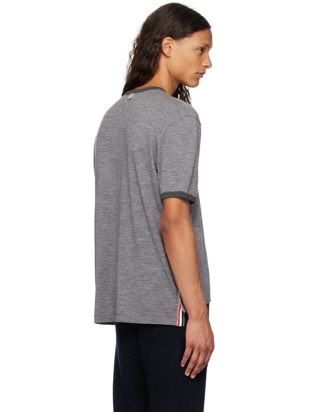 Gray Ringer T-Shirt - 3
