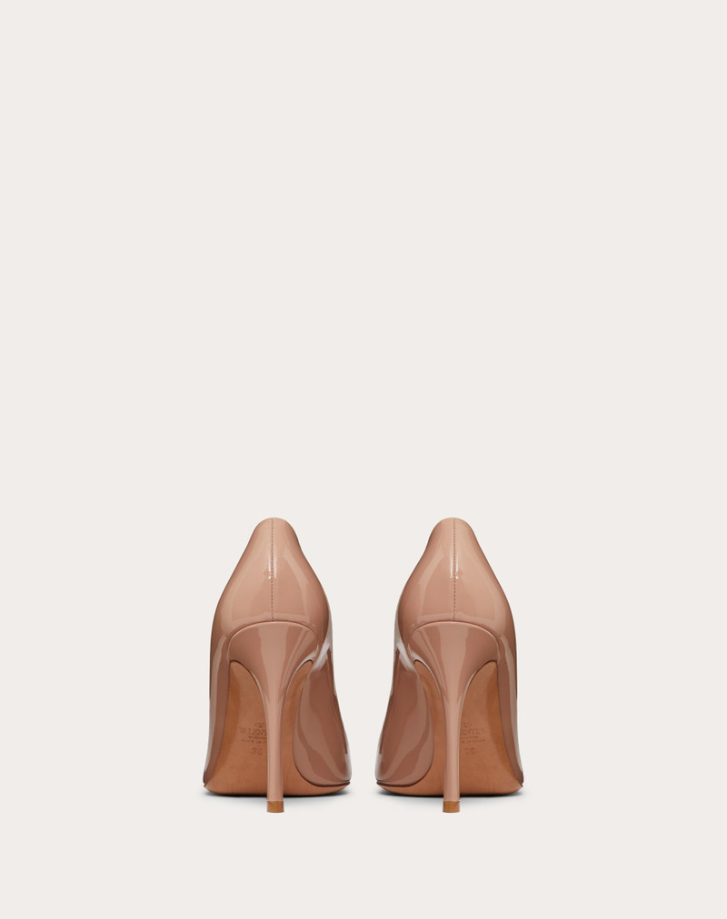 ONE STUD PATENT LEATHER PUMP 100MM 3