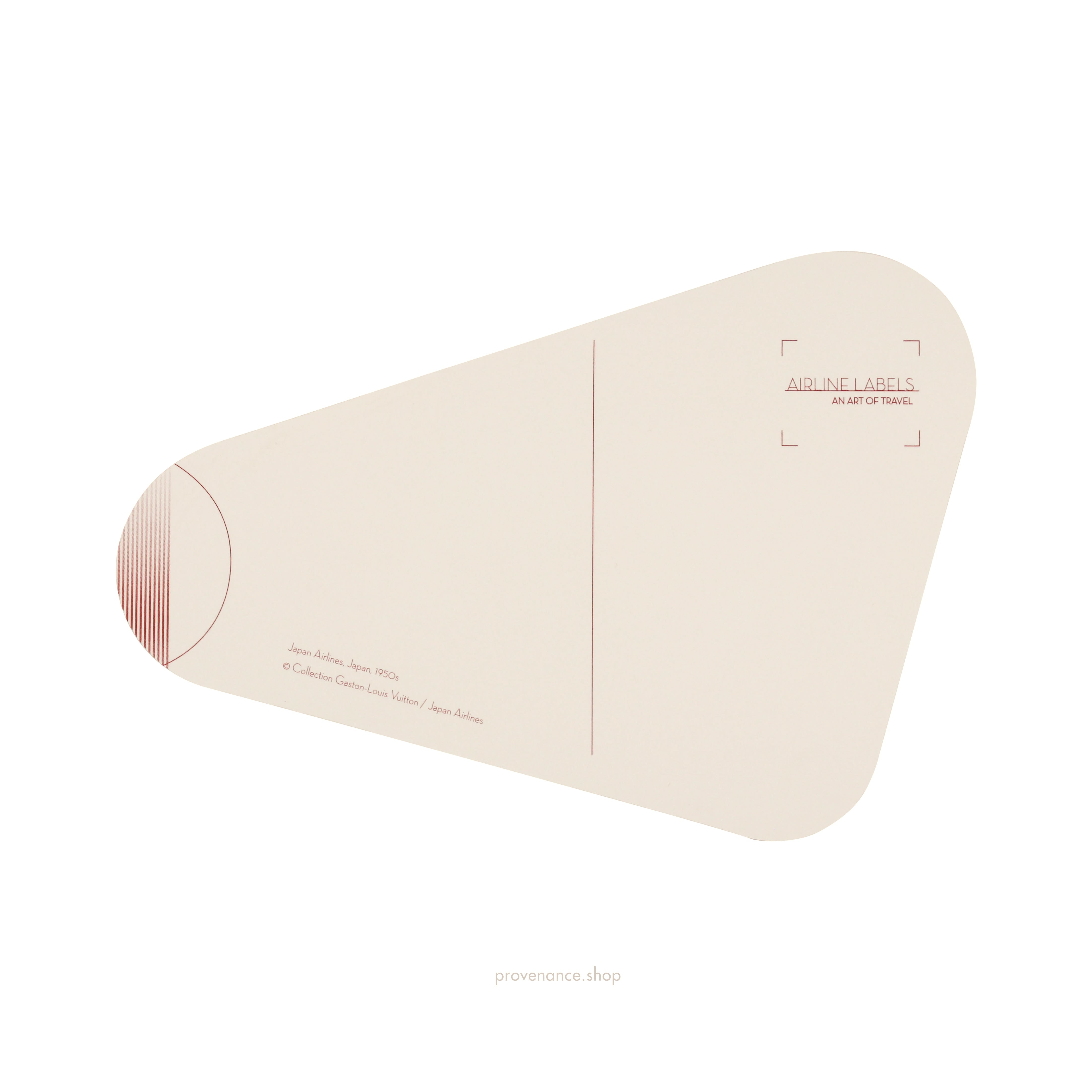 Louis Vuitton Airline Label Postcard - JAPAN AIRLINES - 2