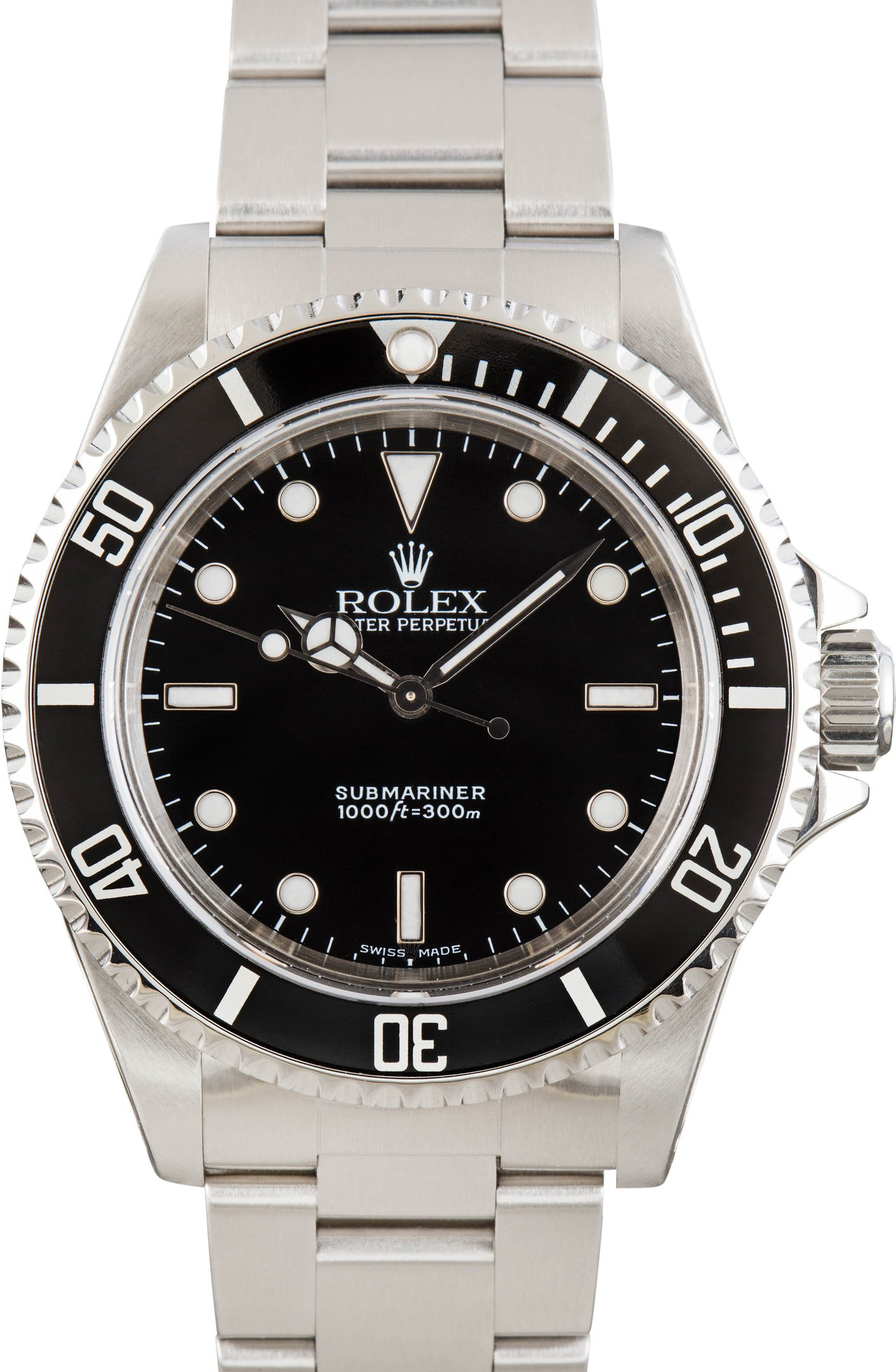 Mens Rolex Submariner 14060 No Date Dial - 1