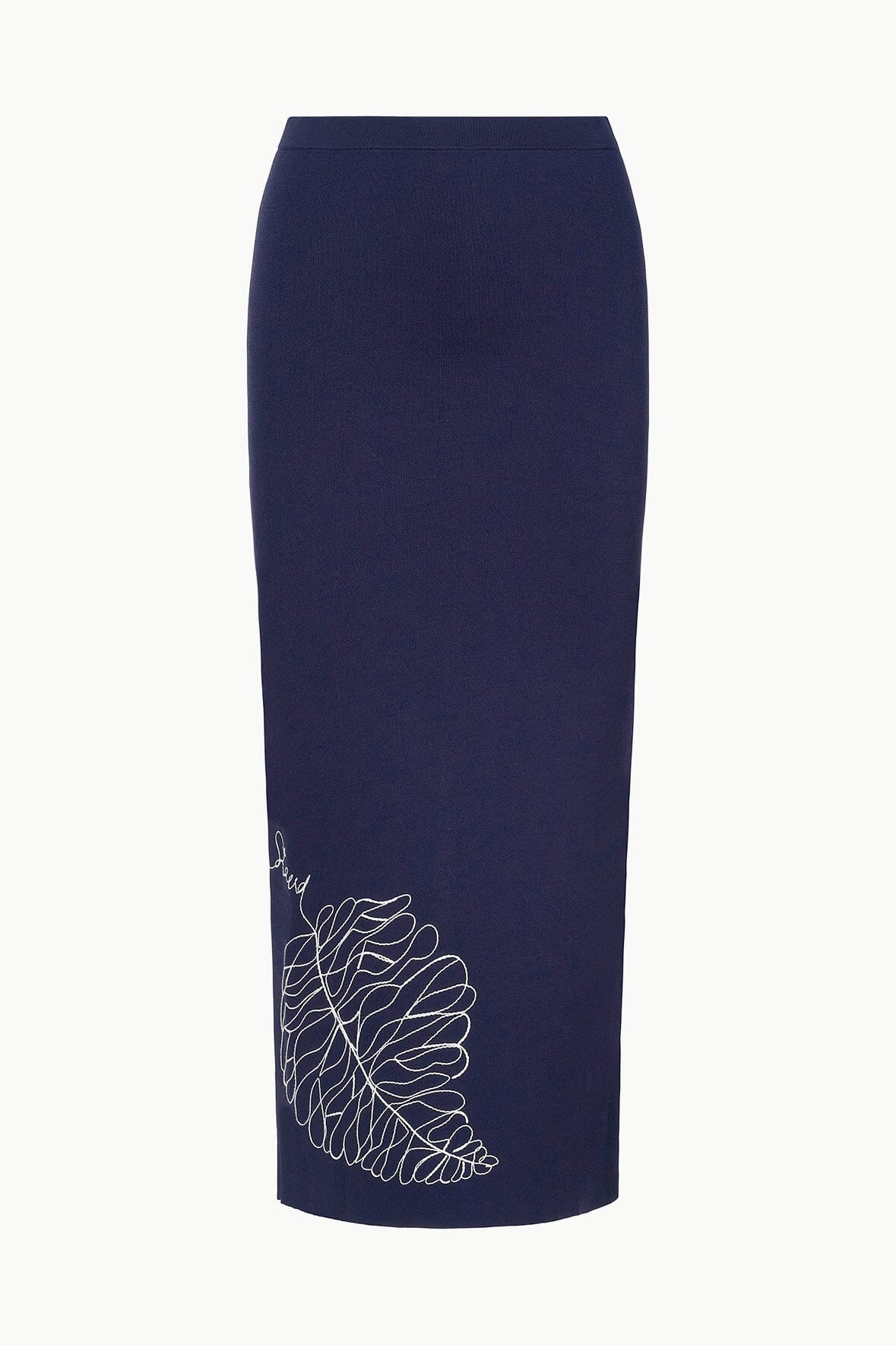 STAUD KARINA SKIRT NAVY WHITE - 5