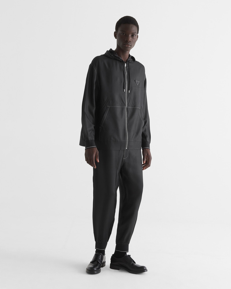 Prada Silk blouson jacket outlook