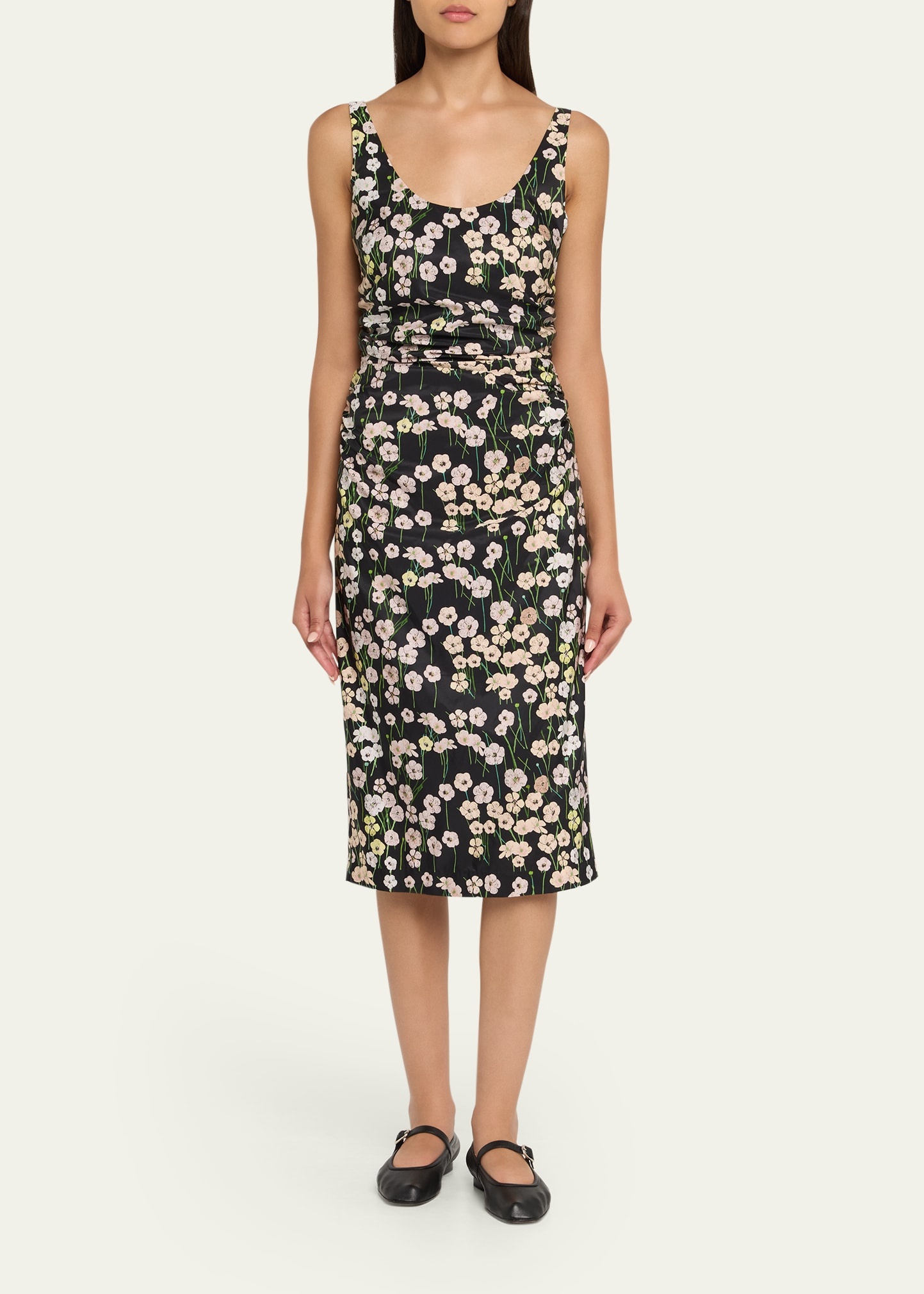 Gisele Ruched Midi Tank Dress - 2