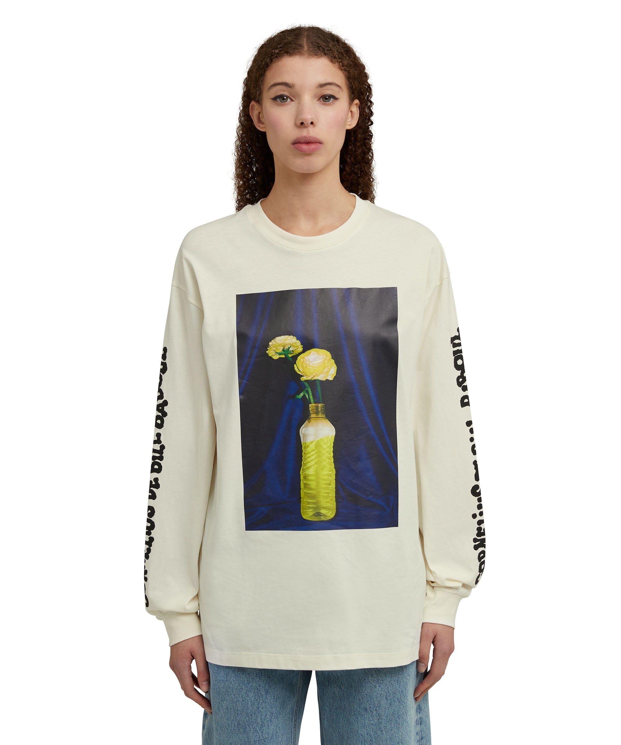 Organic cotton crewneck t-shirt from the MSGM Fantastic Green Capsule - 6