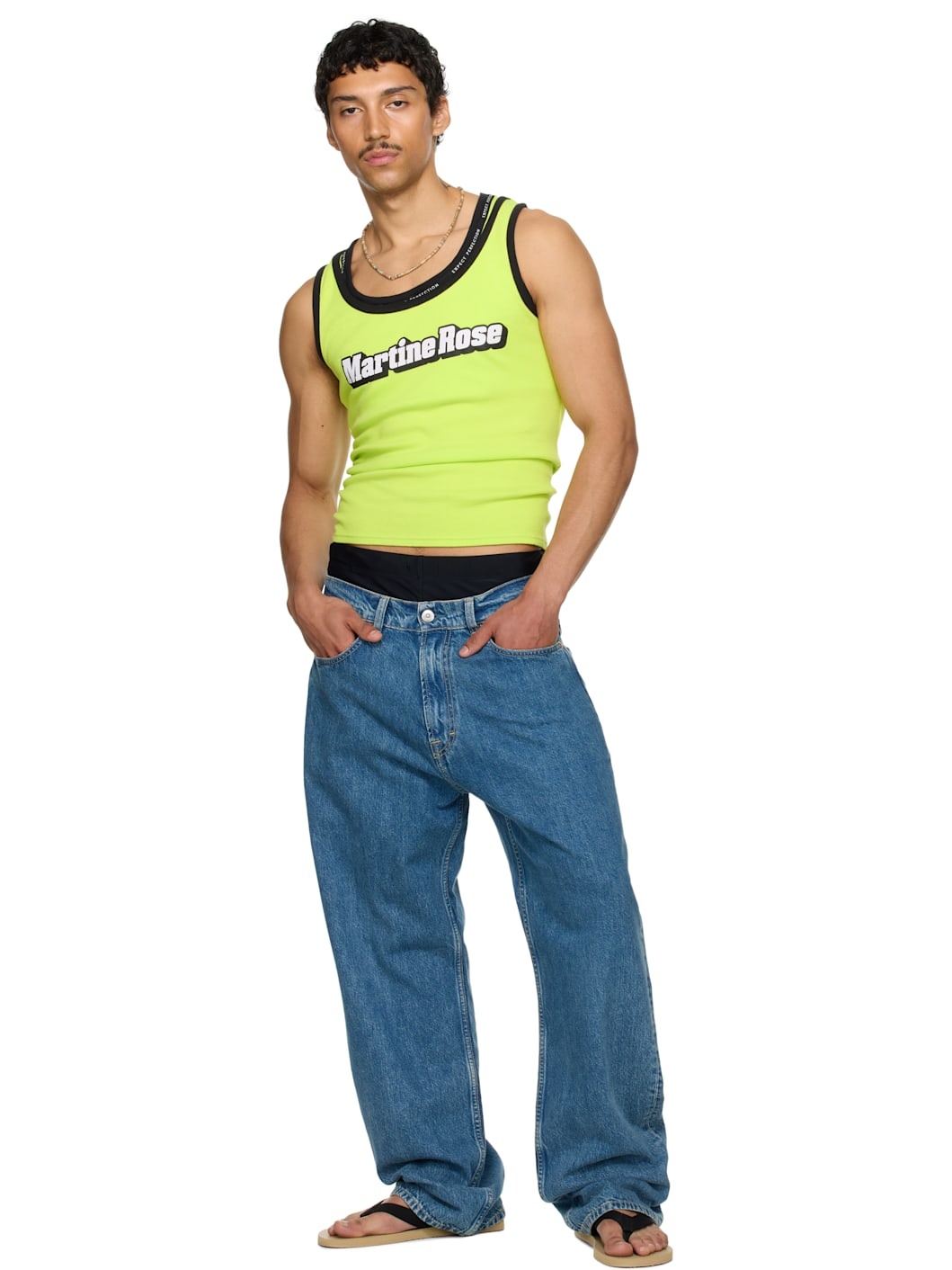 SSENSE Exclusive Green Folded Tank Top - 5