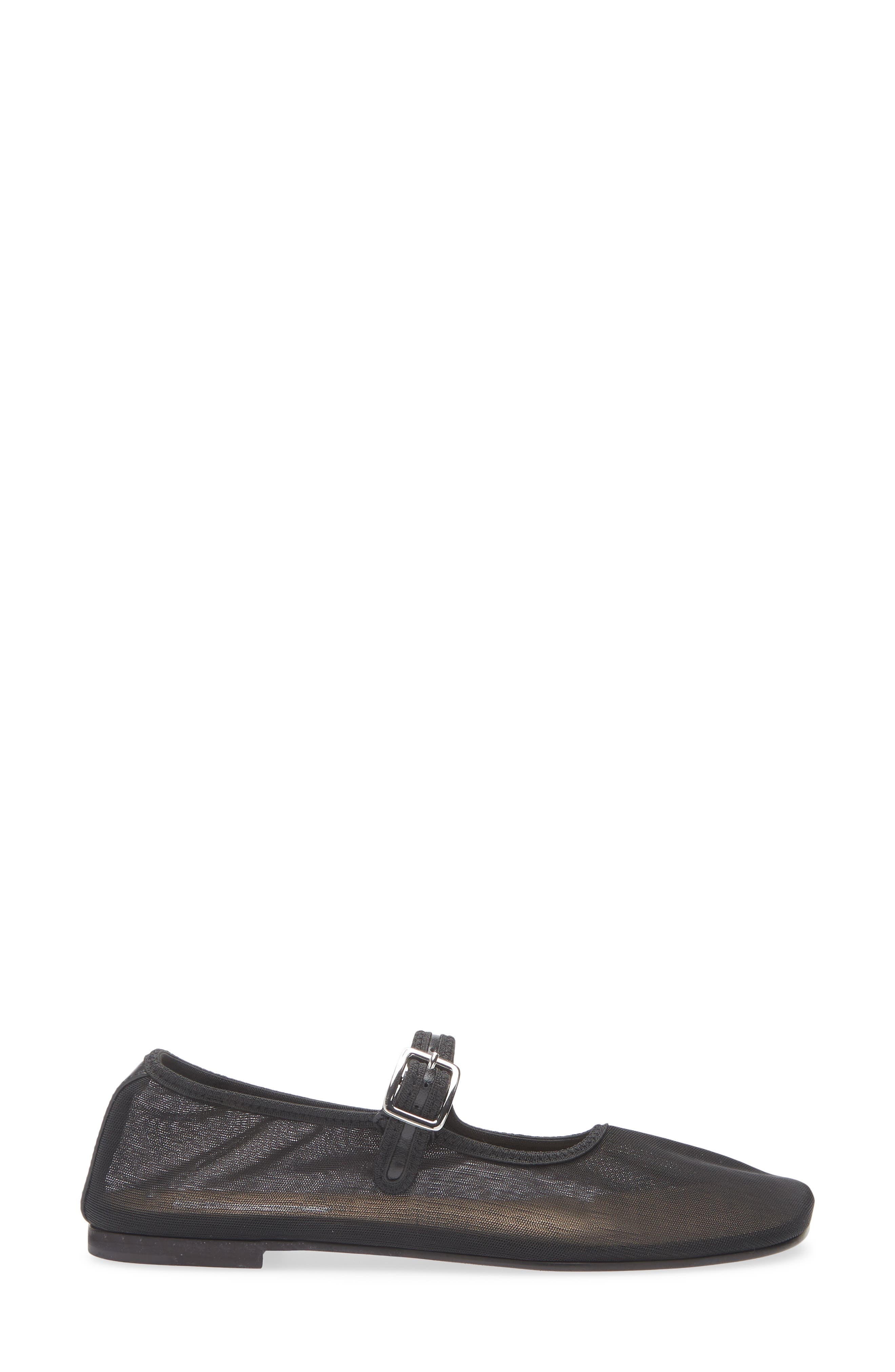 Sandy Liang Mesh Mary Jane Flat in Black at Nordstrom - 3