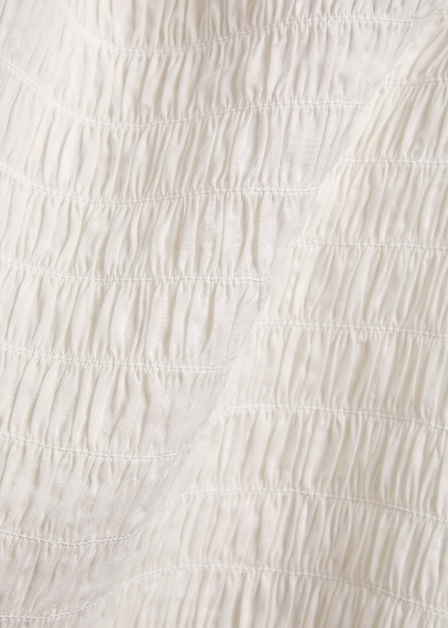 Reformation Adri Smocked Woven top - 5