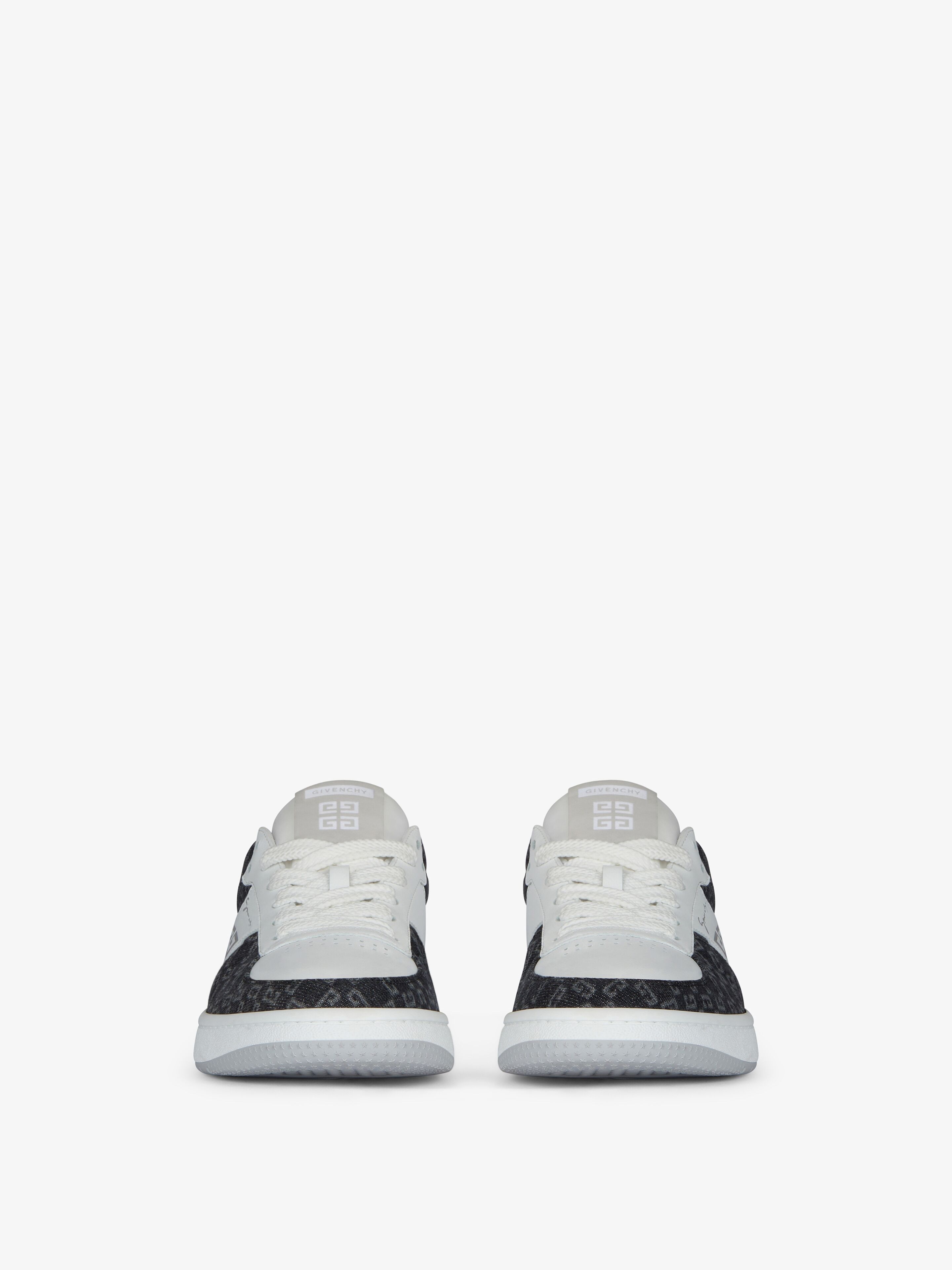 G MOVE SNEAKERS IN MIXED LEATHERS AND DENIM MONOGRAM 72 - 2