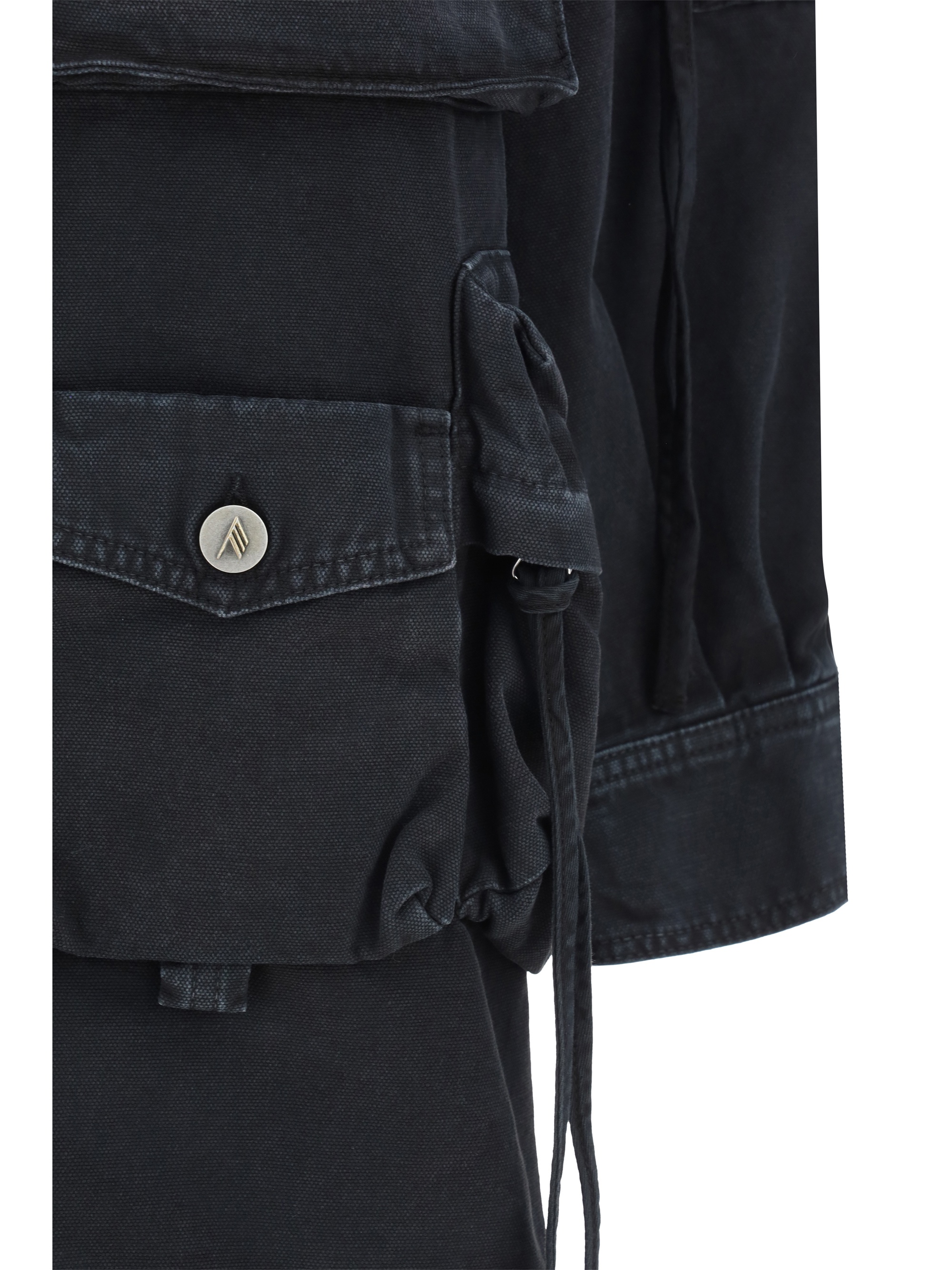 ジャケット THE ATTICO FW24 'Fern' coat (247WCB48D088 015) The Attico - Black Fern Denim Jacket 247WCB48D088 - shop