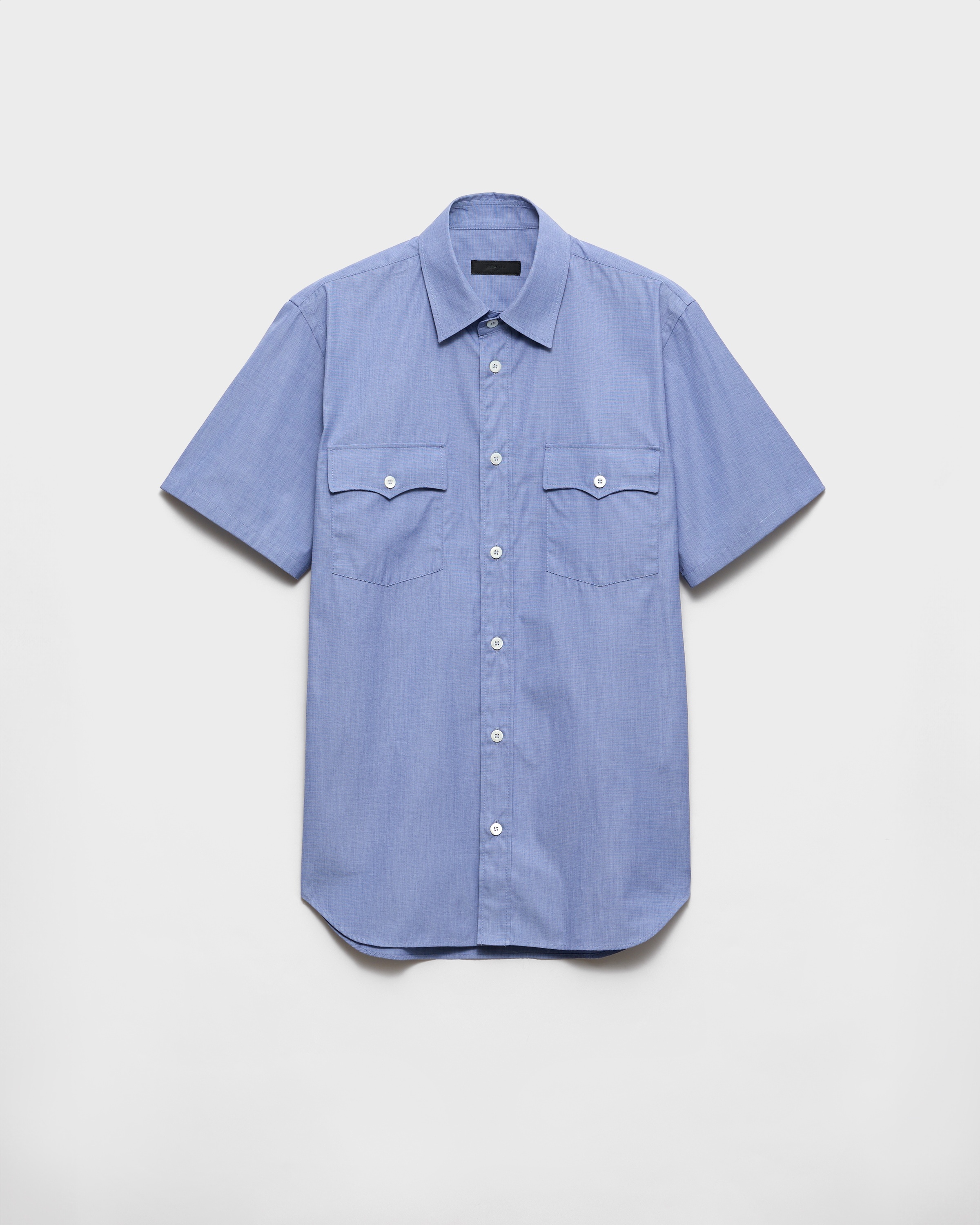Short-sleeved cotton shirt - 1