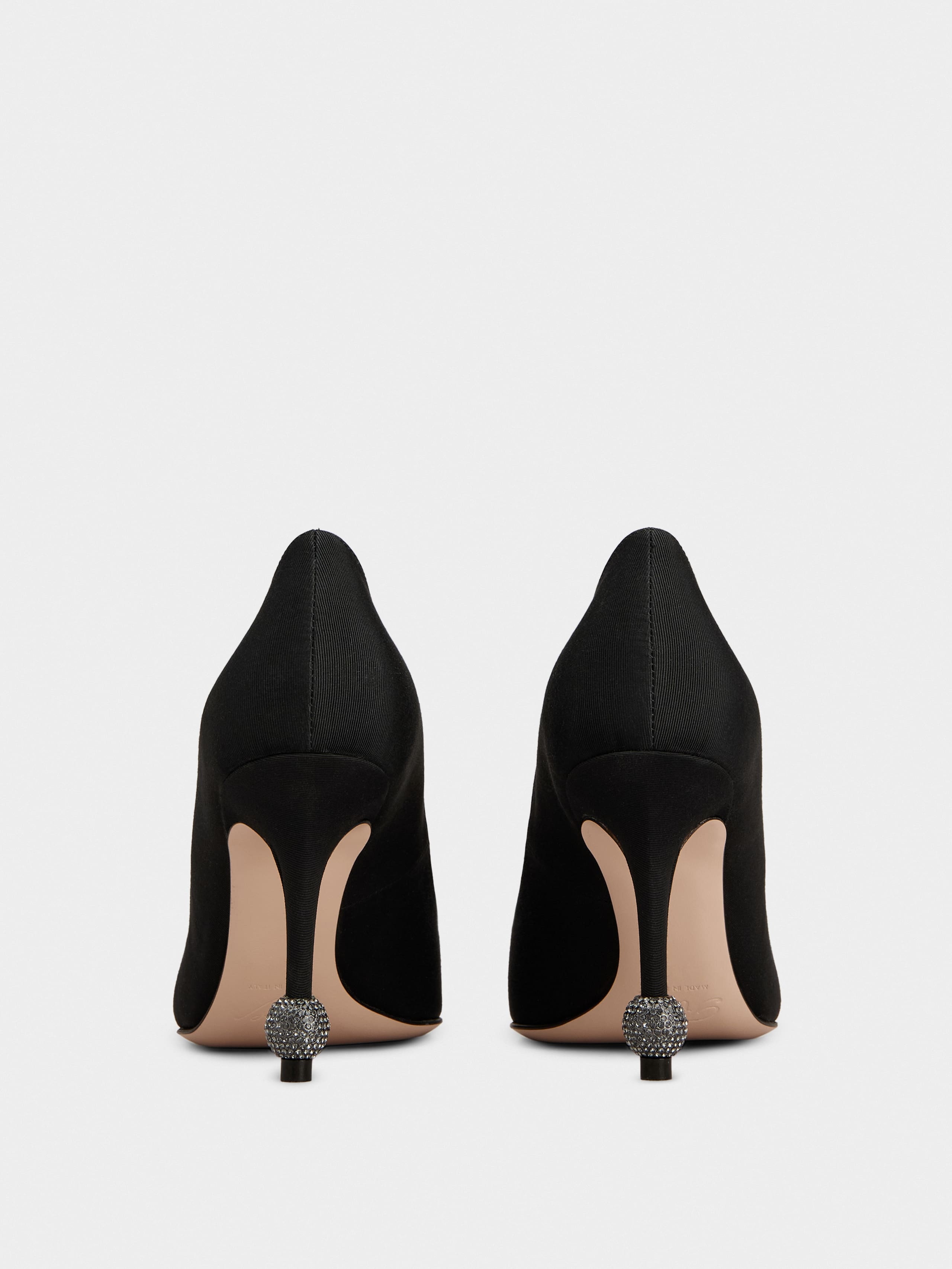Jewel Heel Pumps in grosgrain - 5