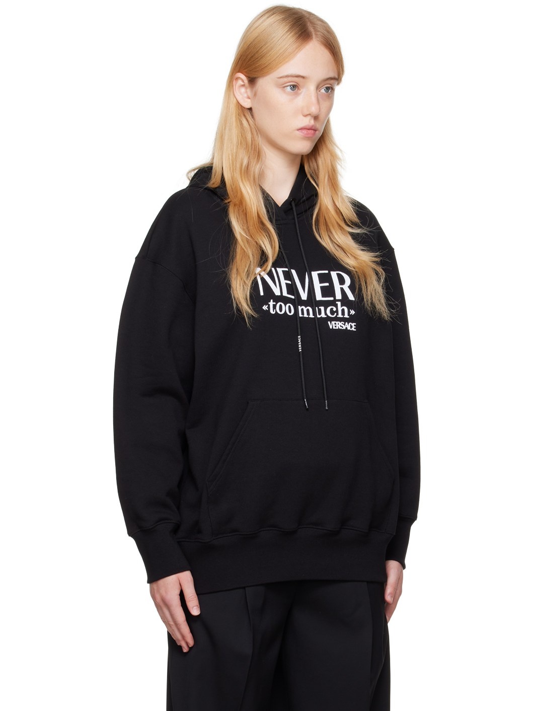 Black 'Never Too Much' Hoodie - 2