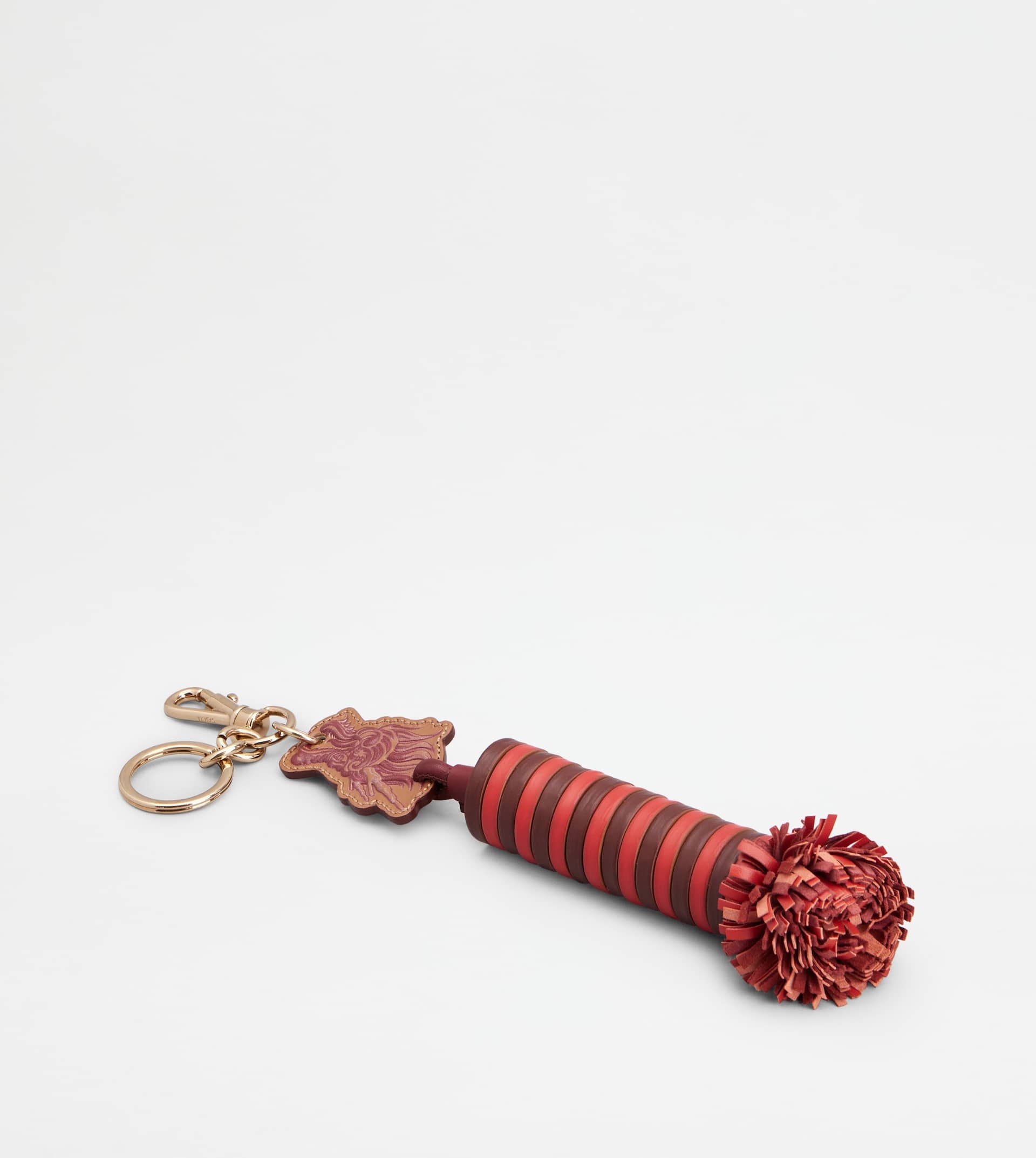 KEY HOLDER IN LEATHER - BURGUNDY, RED - 2
