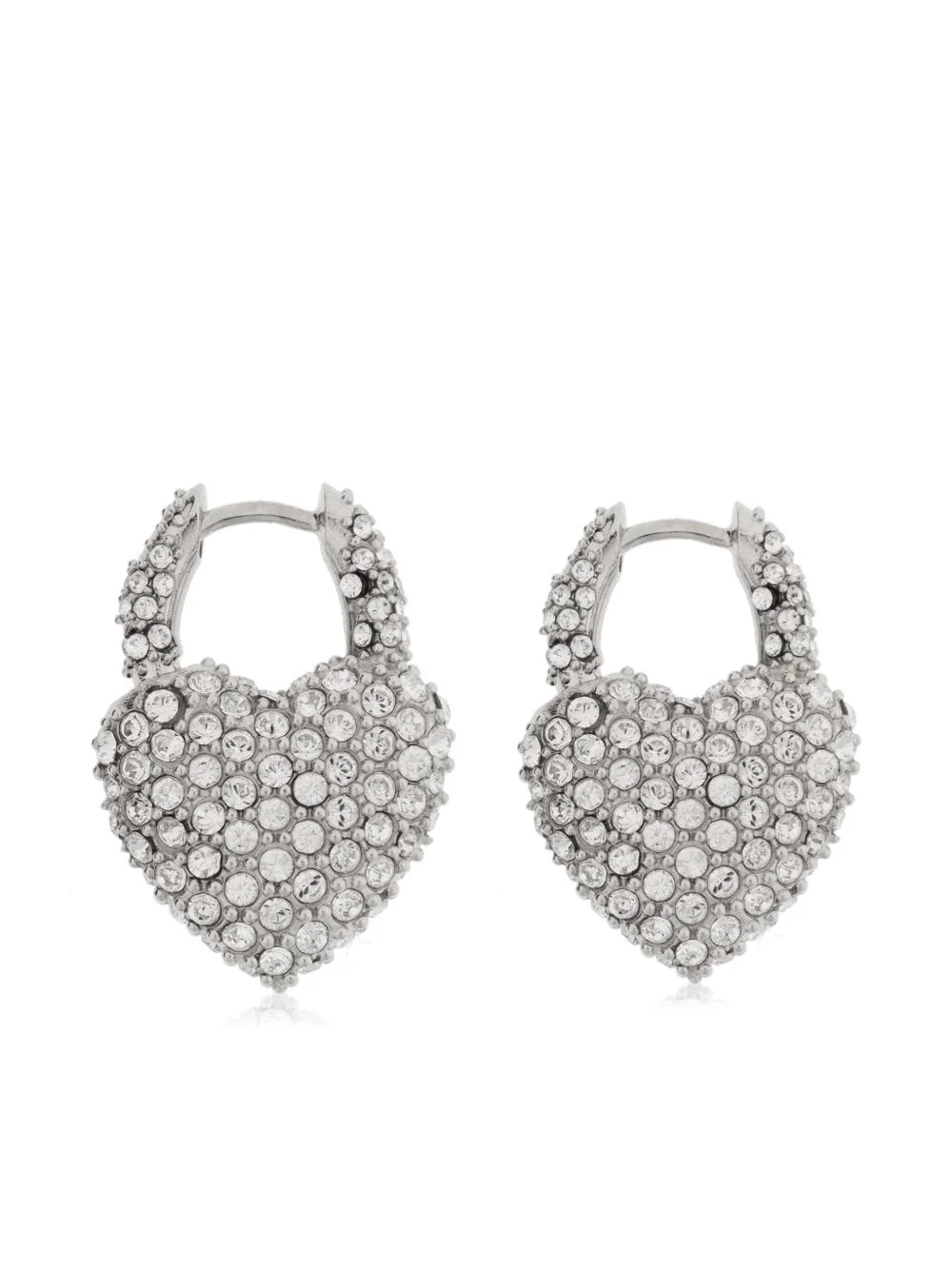 rhinestone-embellished earrings - 1