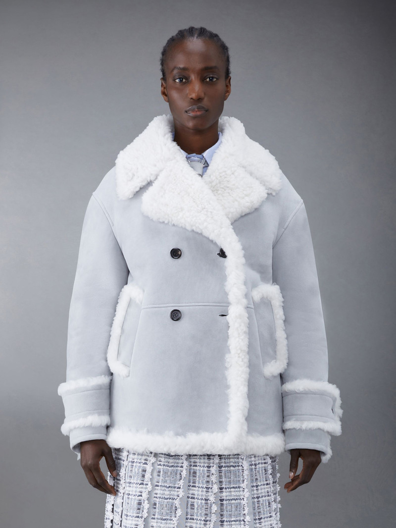Shearling Pea Coat 1