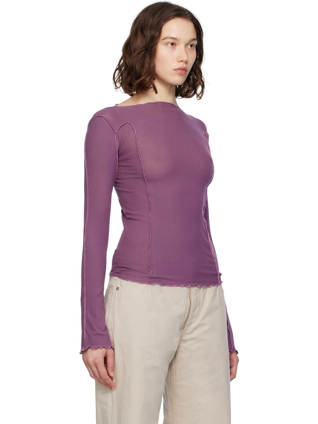 Purple Omato Long Sleeve T-shirt - 2
