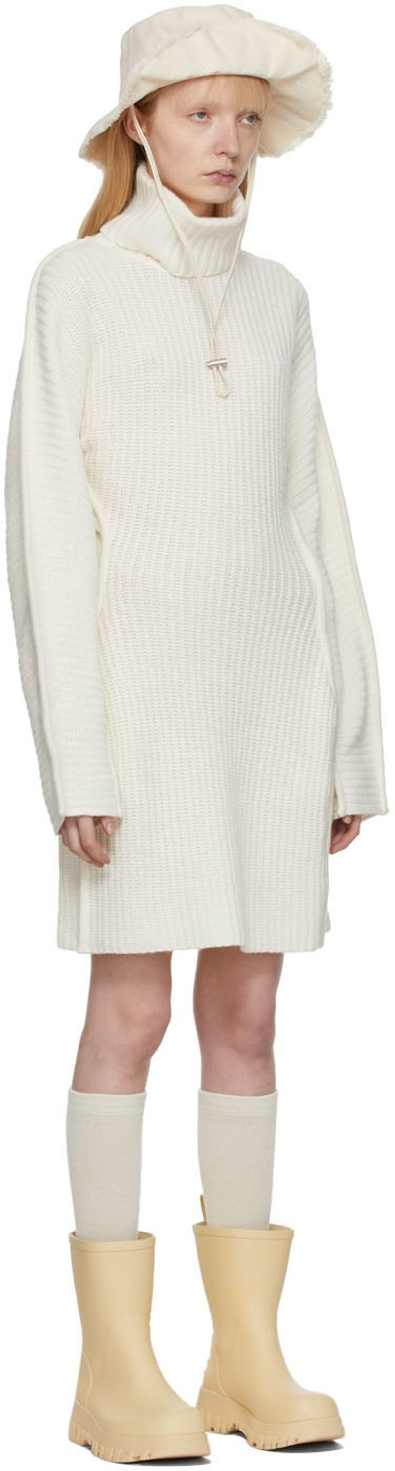 Holzweiler Beige Echo Knit Dress outlook