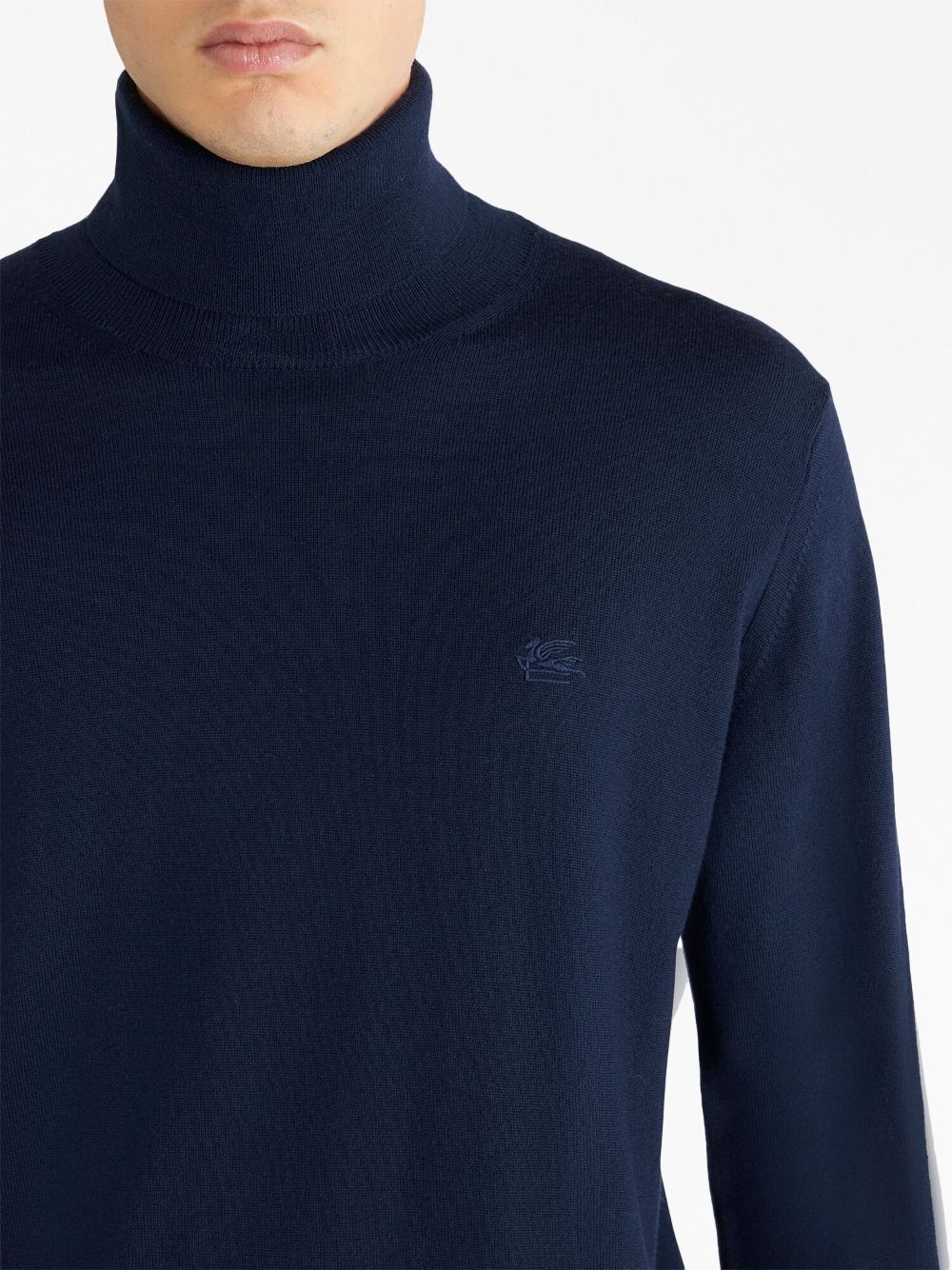 roll-neck virgin wool jumper - 4