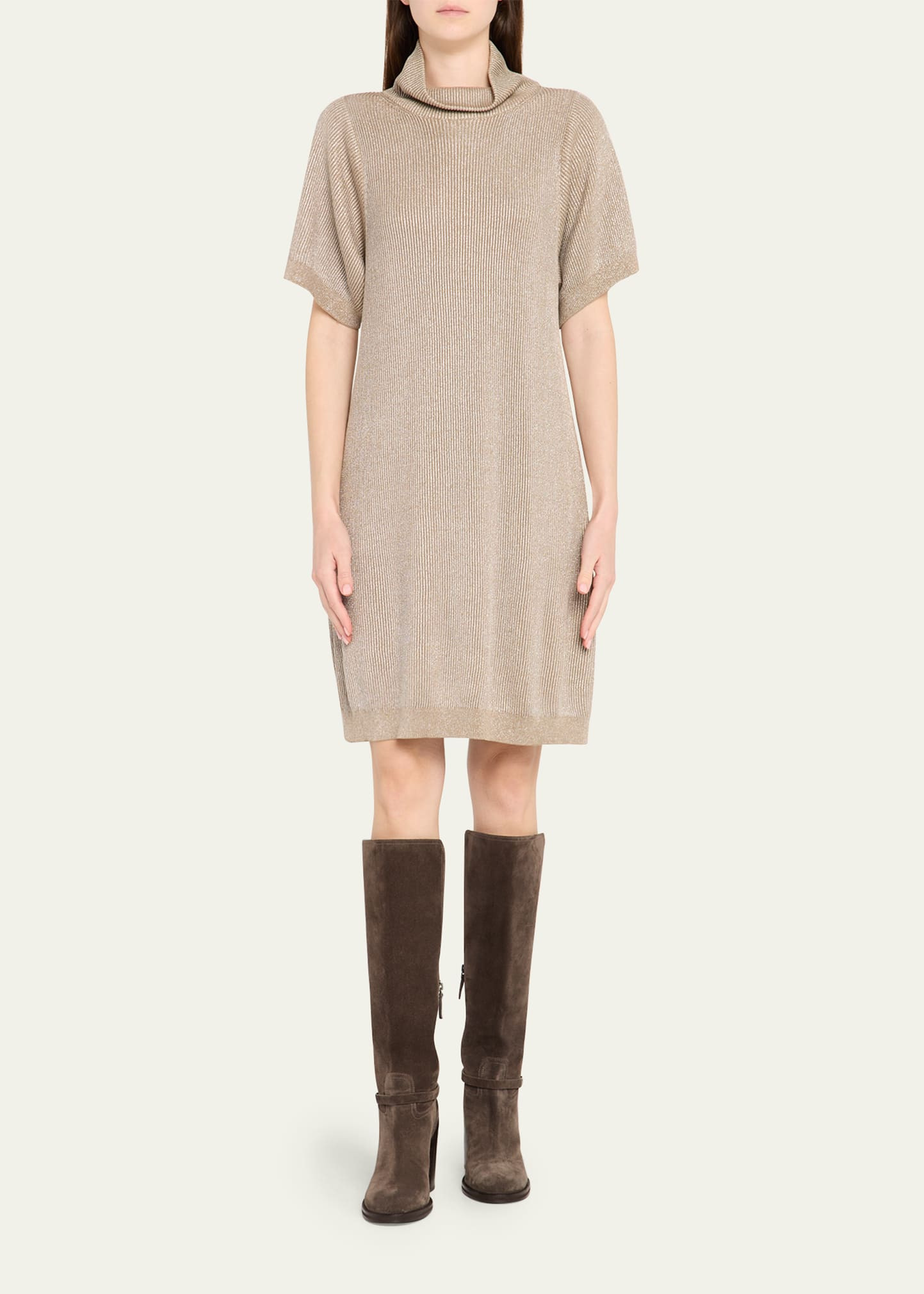 Sparkling Cotton Mini Dress - 2