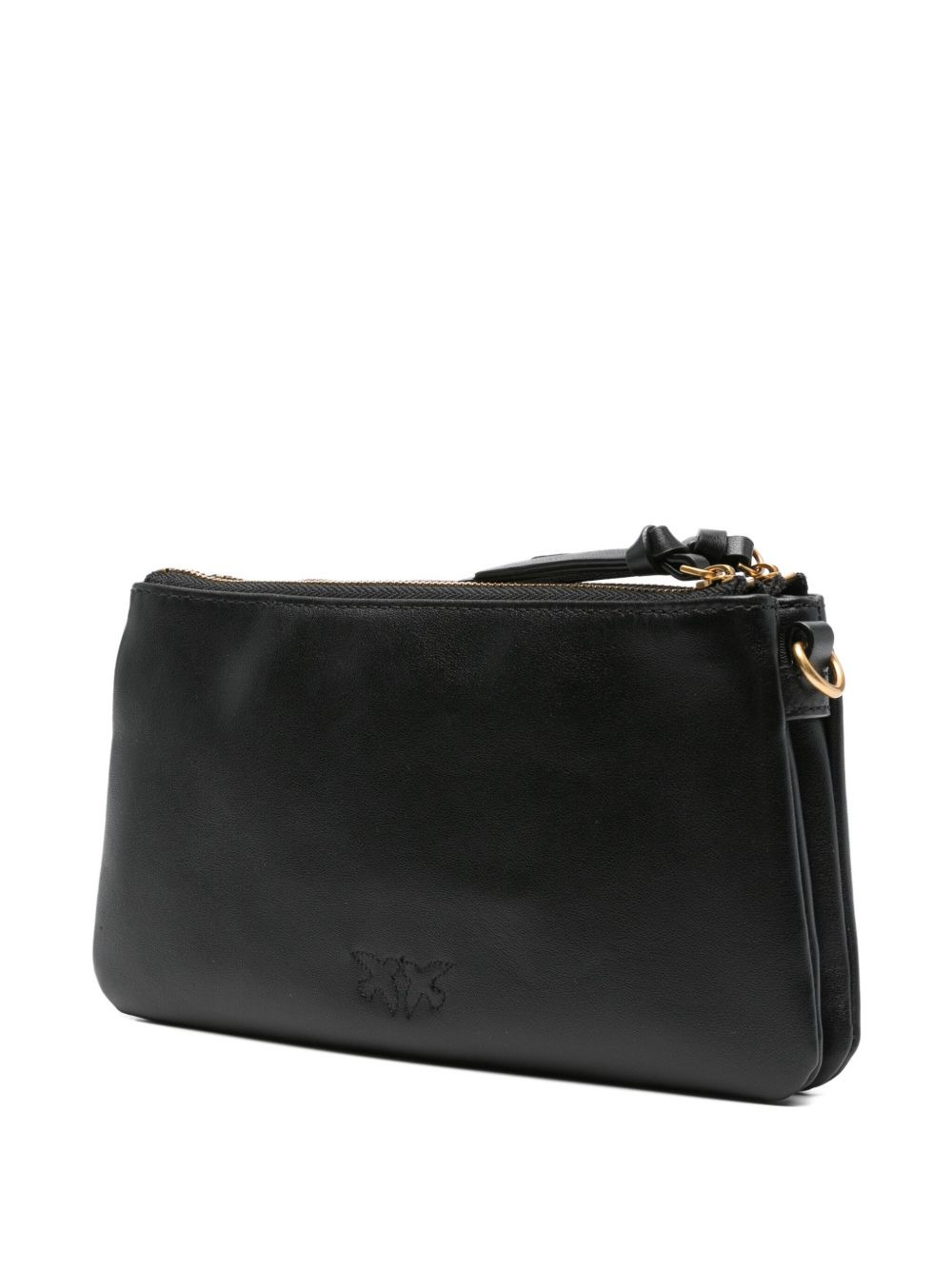 double-zip leather cross-body bag - 3