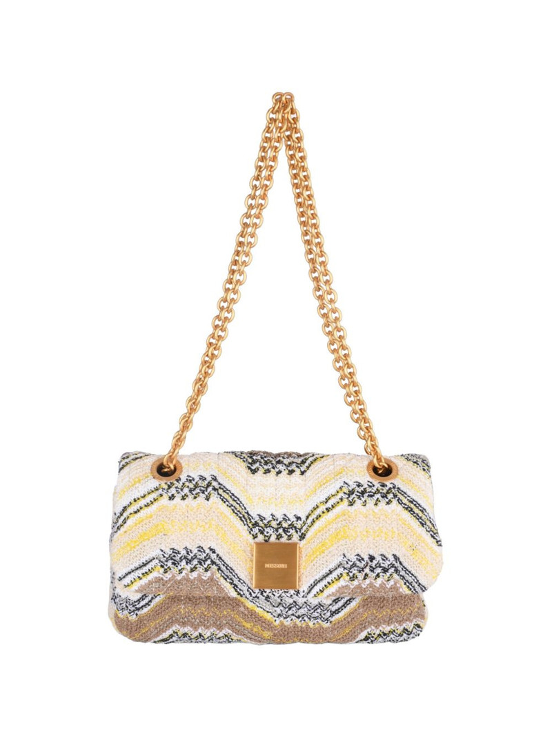 Caperdoni zig-zag sequin-embellished clutch bag 1