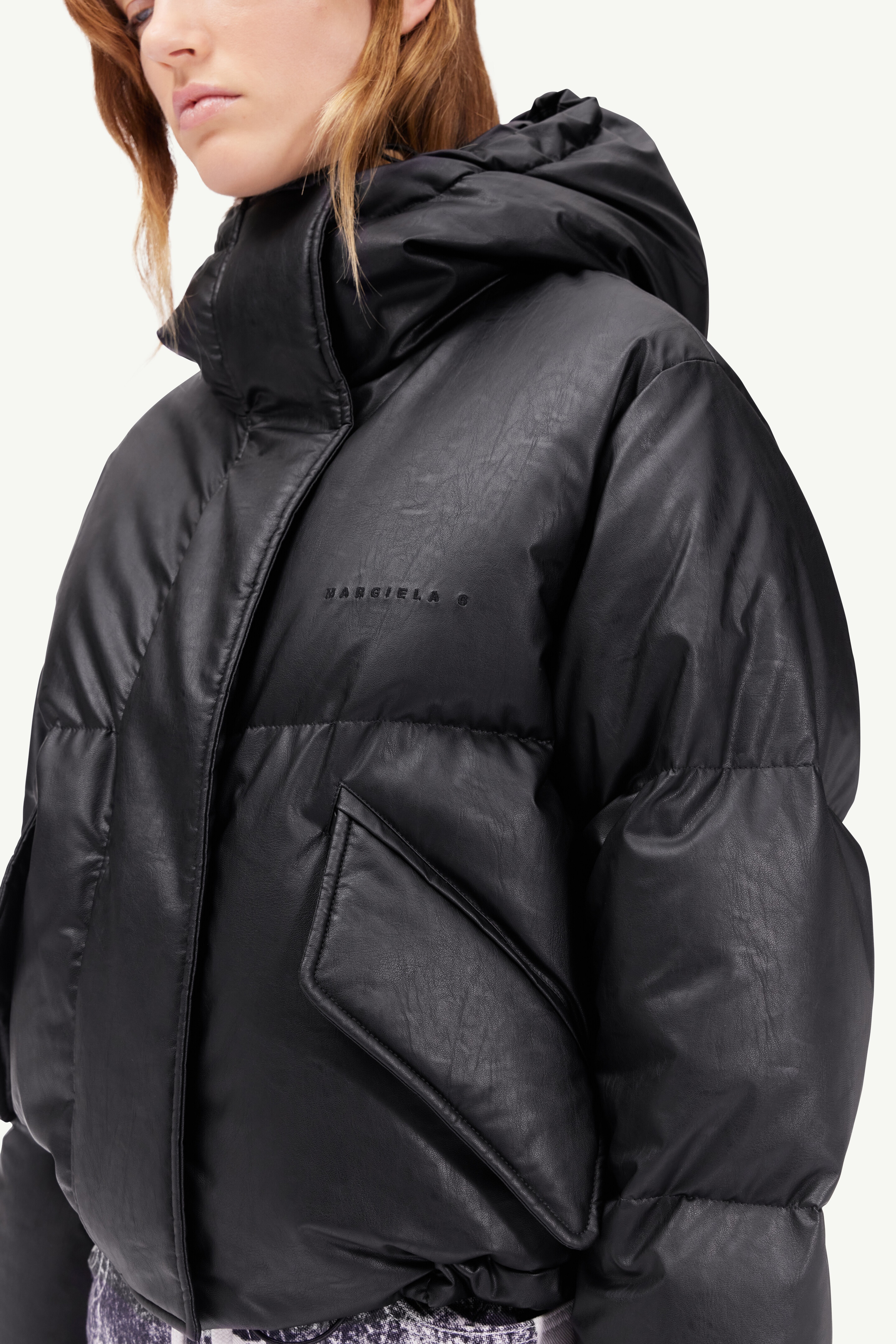 Faux leather jacket - 5