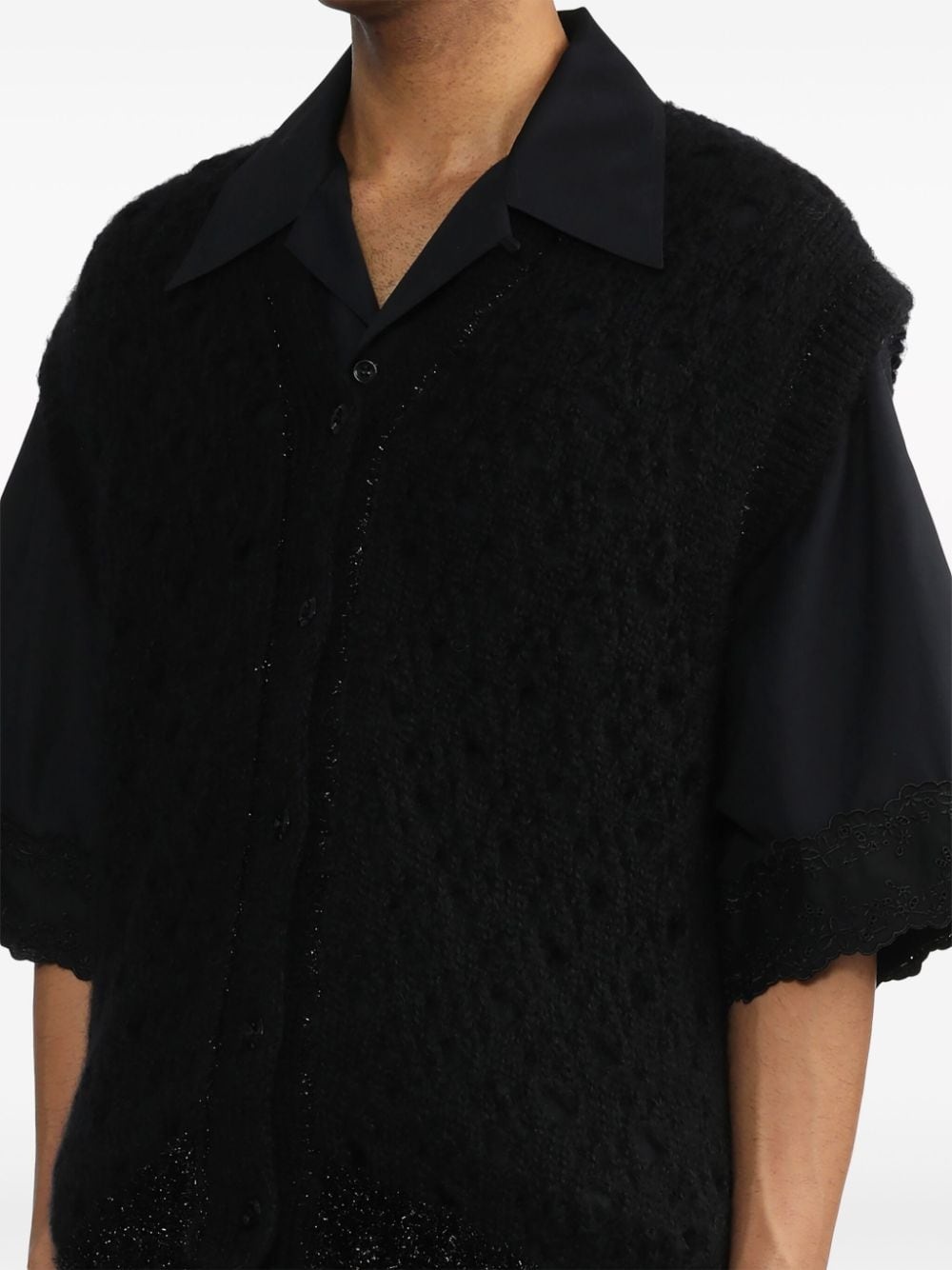 pointelle-knit glittere - 5