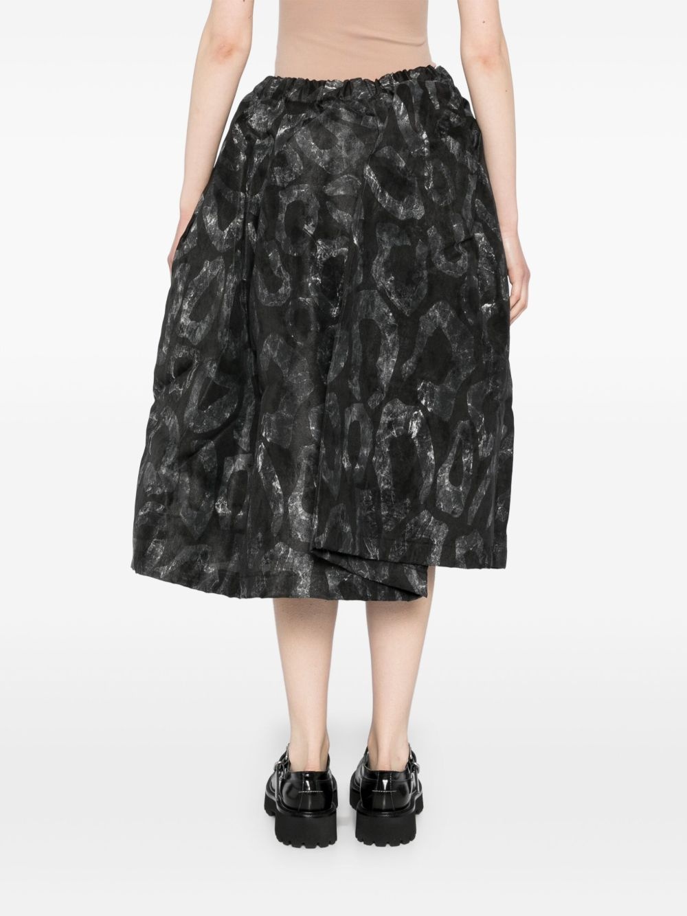 graphic-print skirt - 4