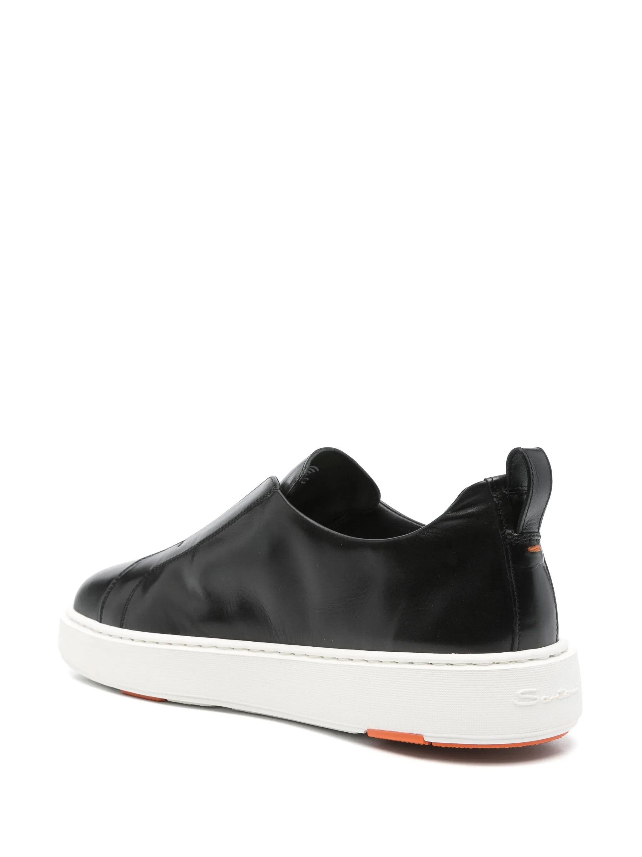 Slip-on Leather Sneakers - 4