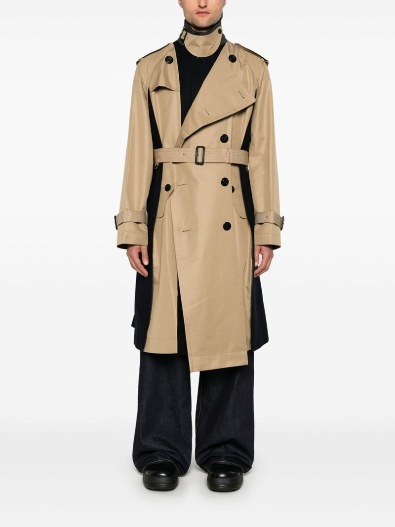 sacai two-tone coat outlook