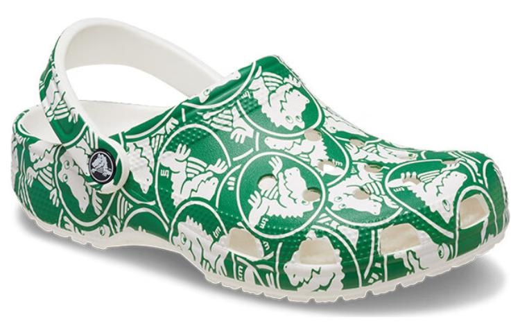 Crocs Classic Duke Print Clogs 'Green' 210003-3WH - 3