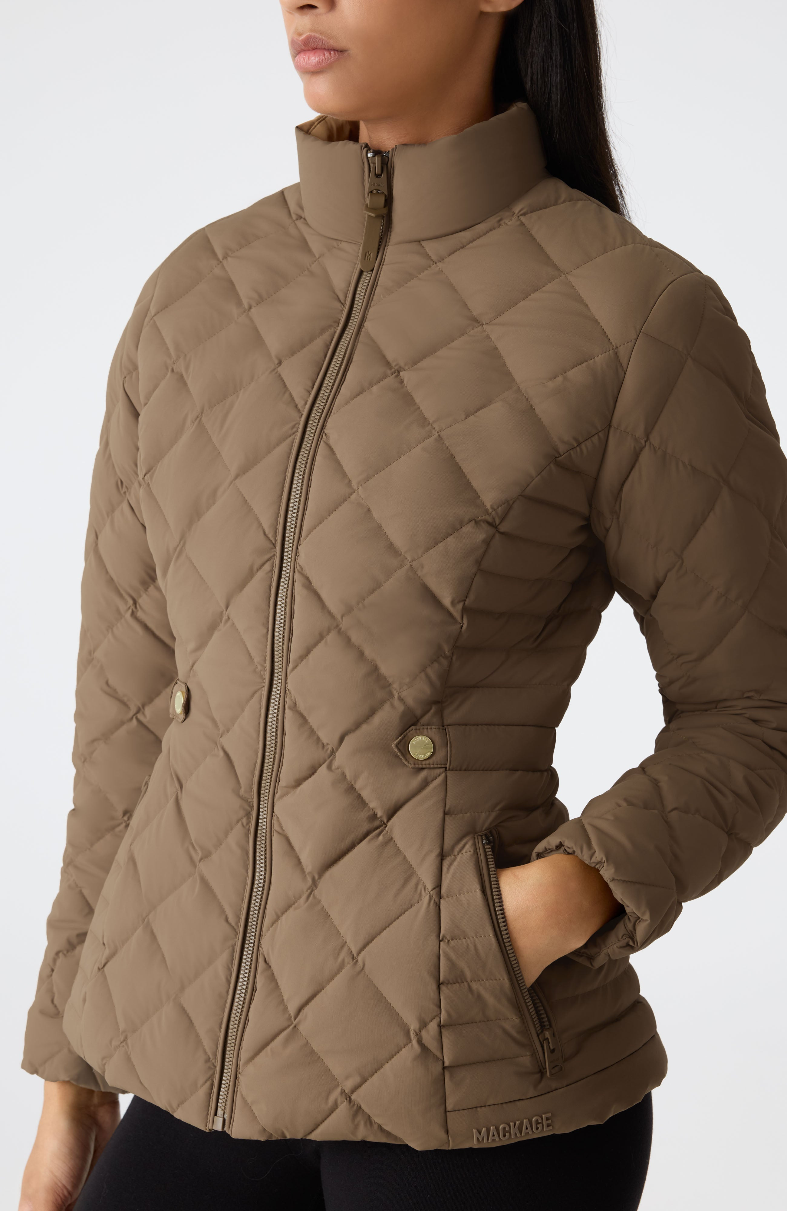 VIK Diamond Quilted Down Jacket - 6