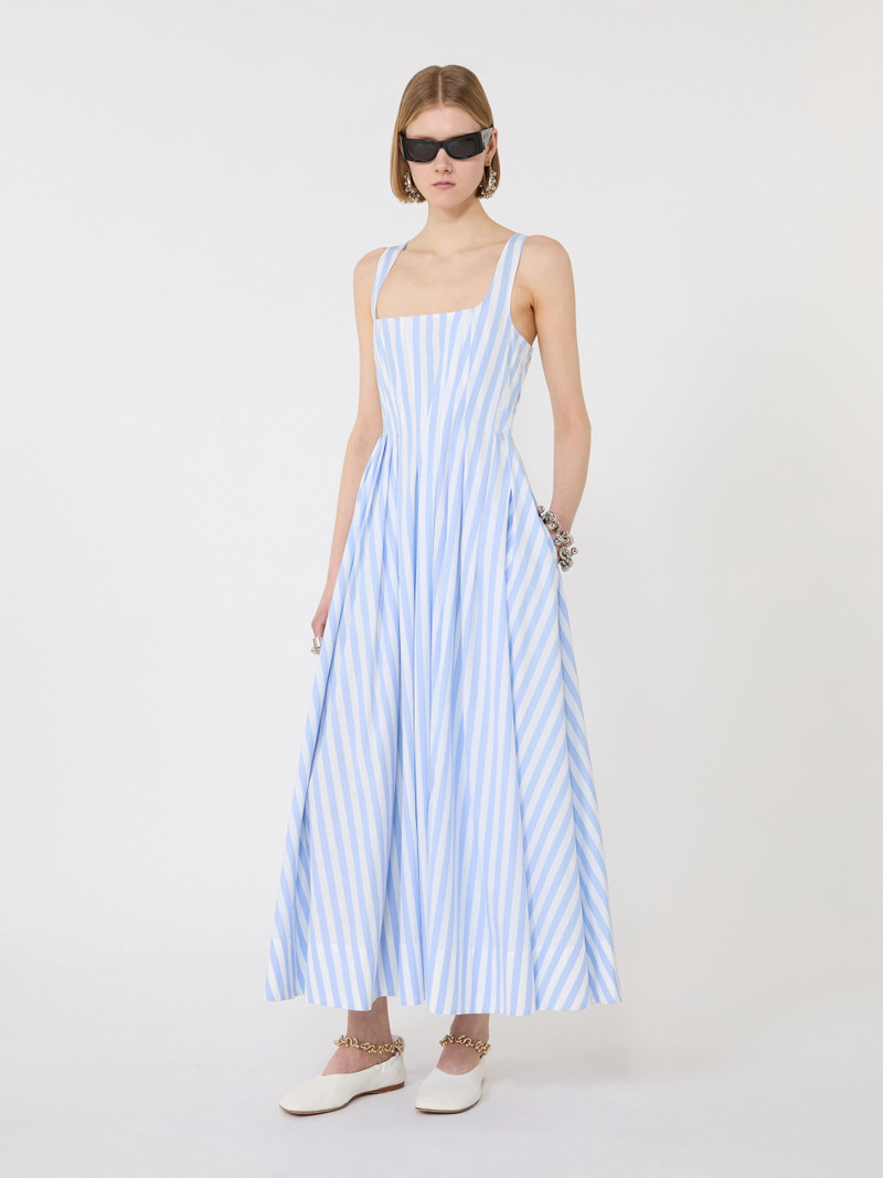 Sportmax Long cotton poplin dress - LIGHT BLUE outlook