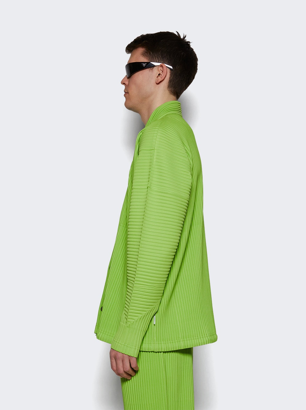 Pleated Shirt Fresh Green - 3