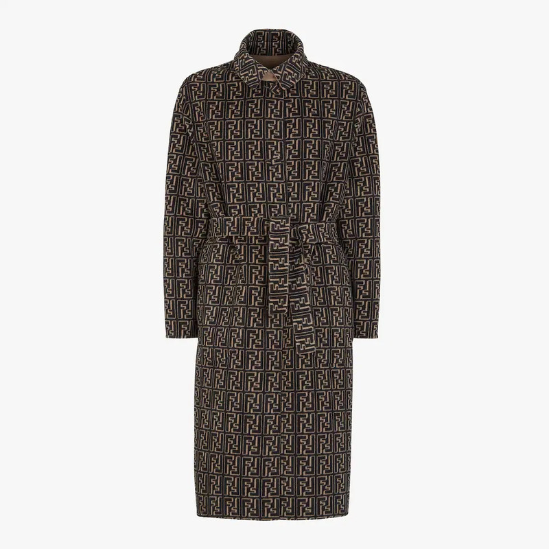 Beige wool trench coat 4