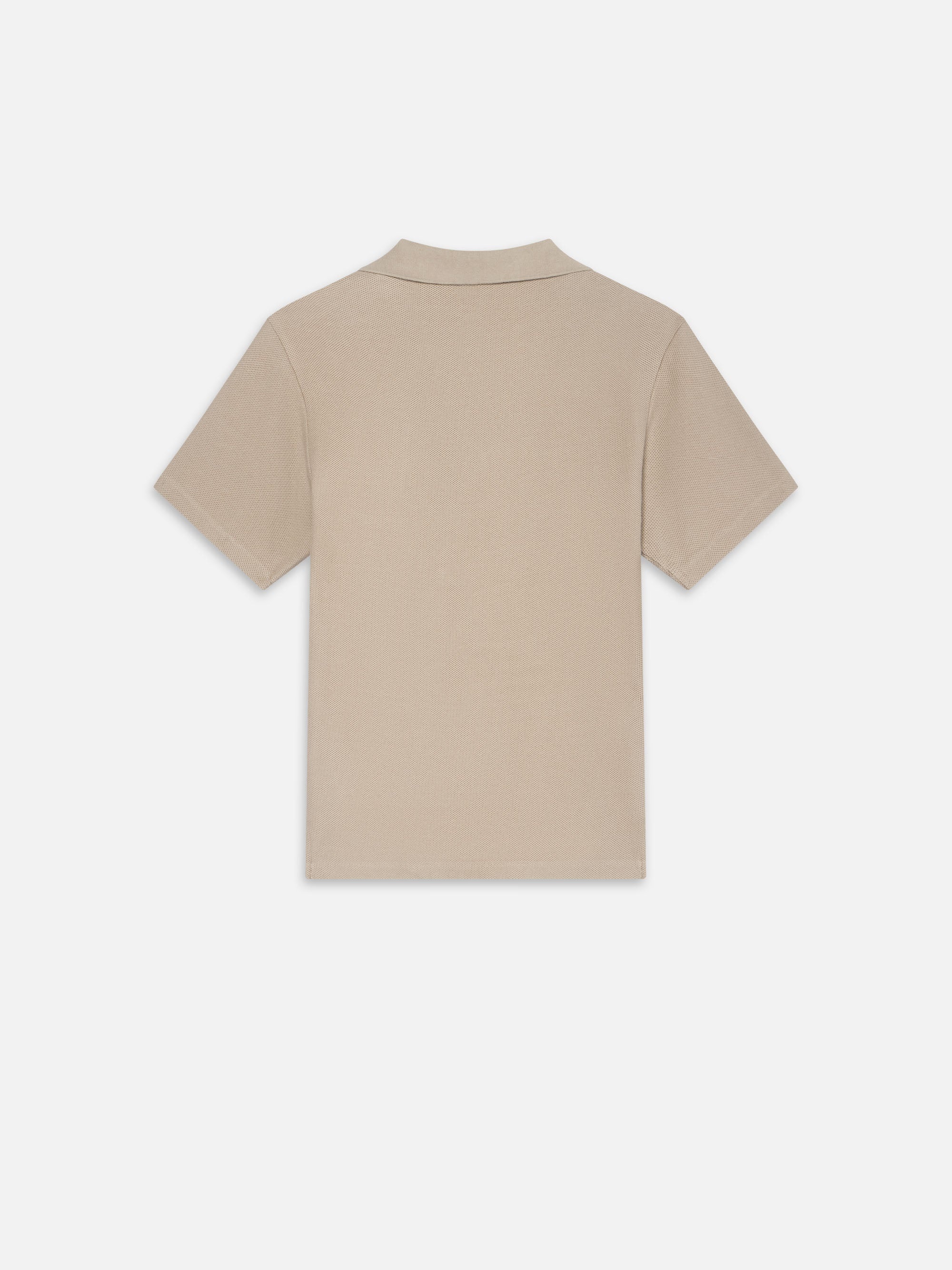 Jacquard Polo in Summer Beige - 3
