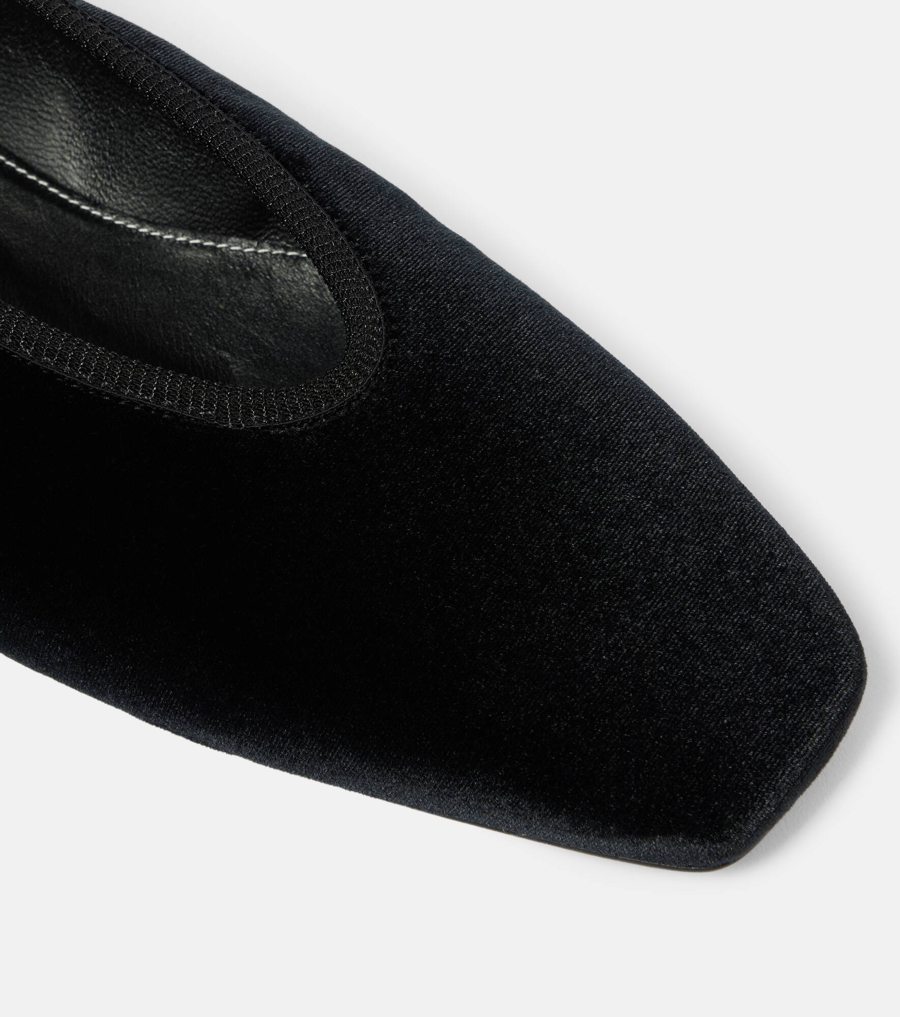 Velvet ballet flats - 5