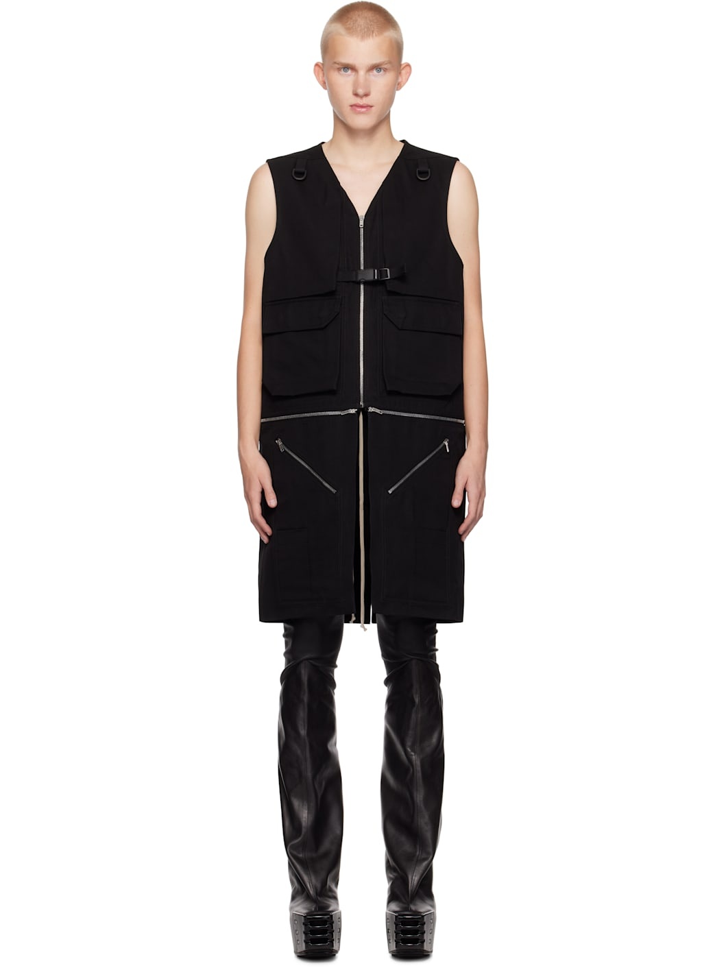 Black Porterville Utility Vest - 1