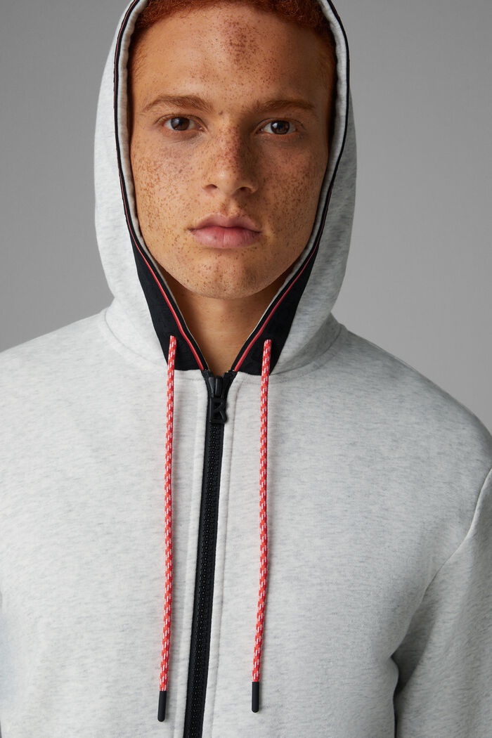 Cork Sweatshirt jacket in Light gray melange - 4