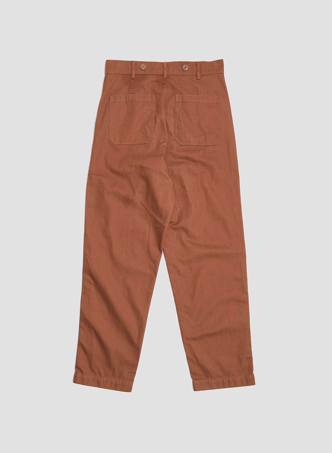 6 Pocket Pant Heavy Cotton in Brown - 4