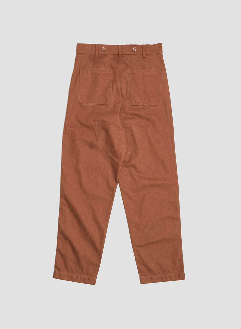 6 Pocket Pant Heavy Cotton in Brown 4
