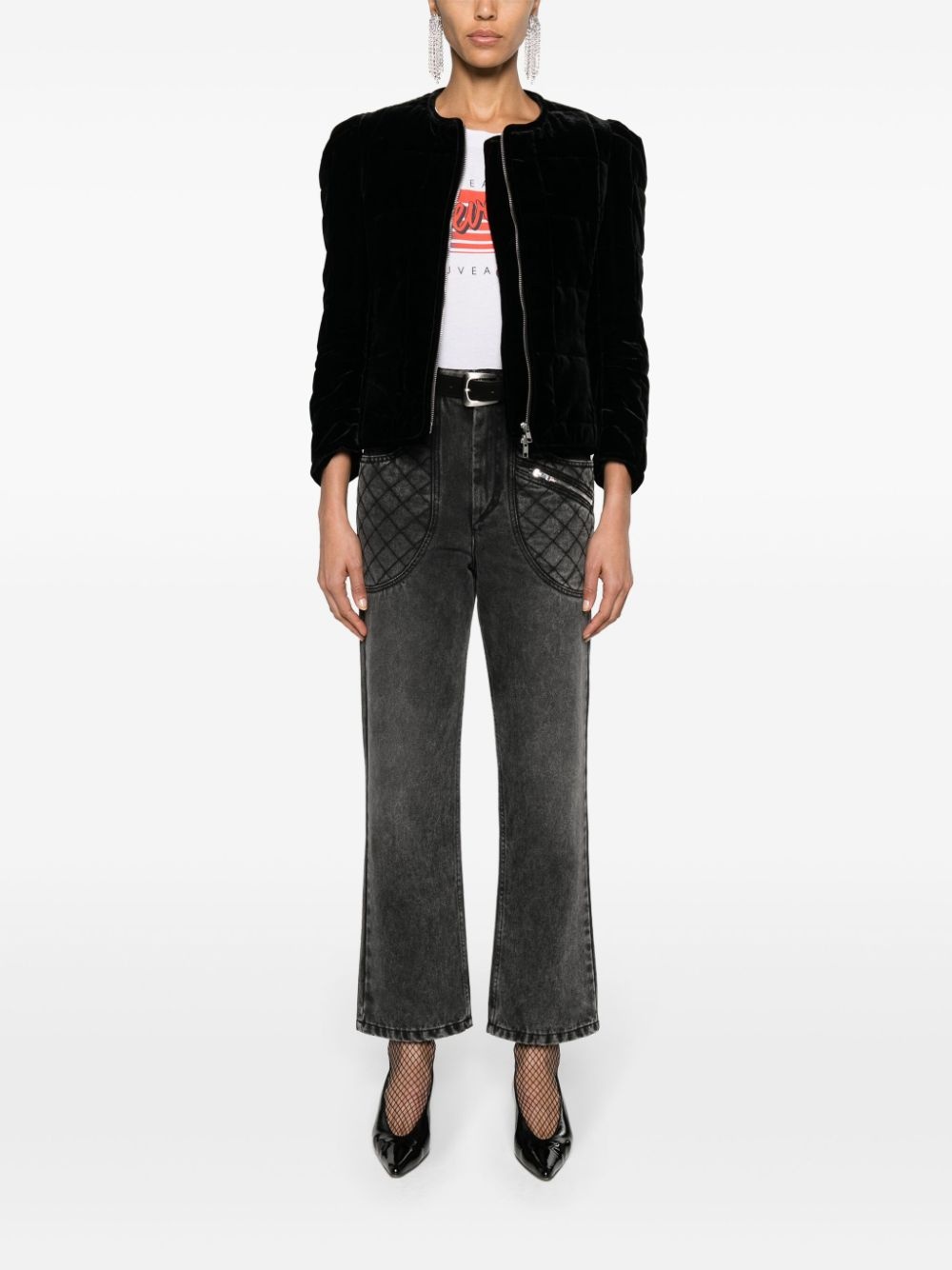 Djanet quilted velvet jacket - 2