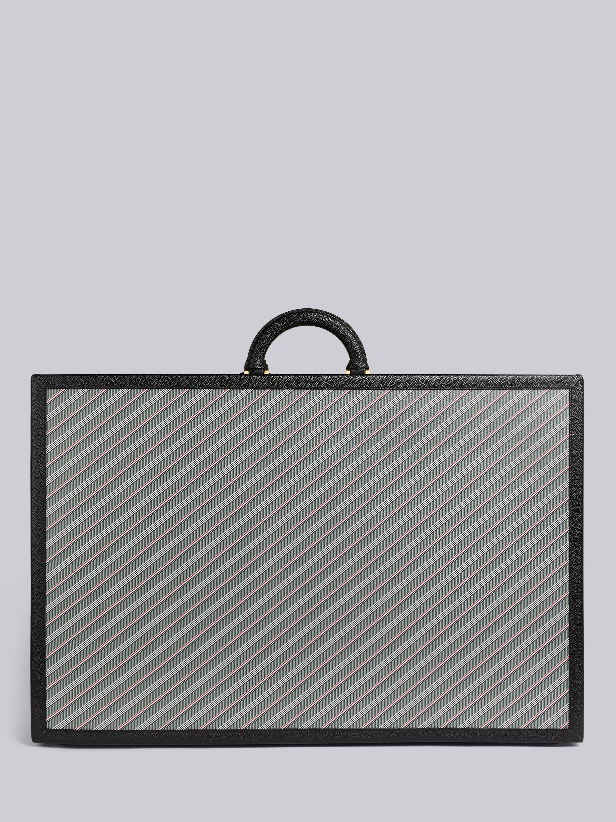 Medium Grey Monogram Coated Canvas Leather Frame Hard Sided Suitcase - 4