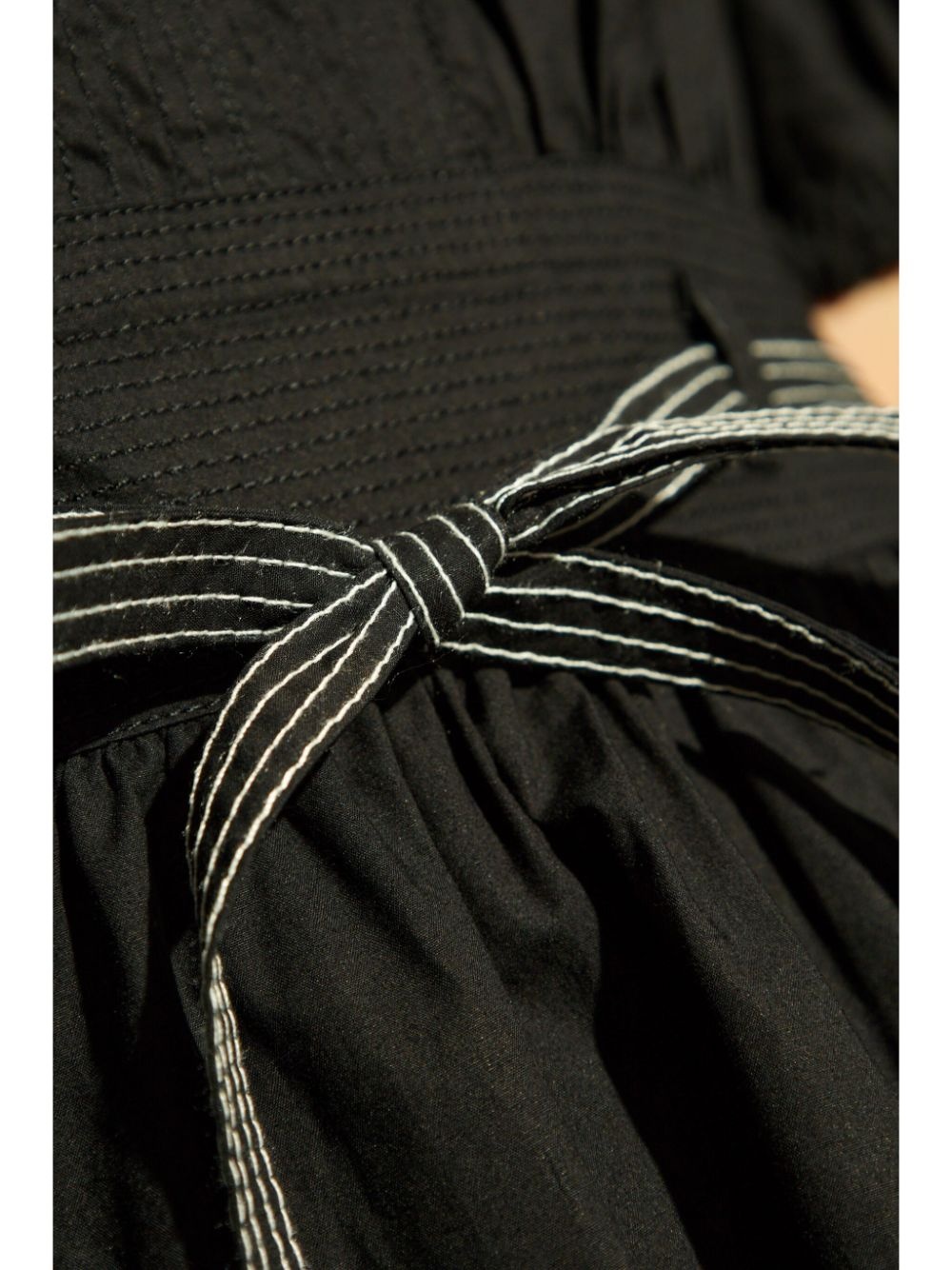 tied-waist mini dress - 5