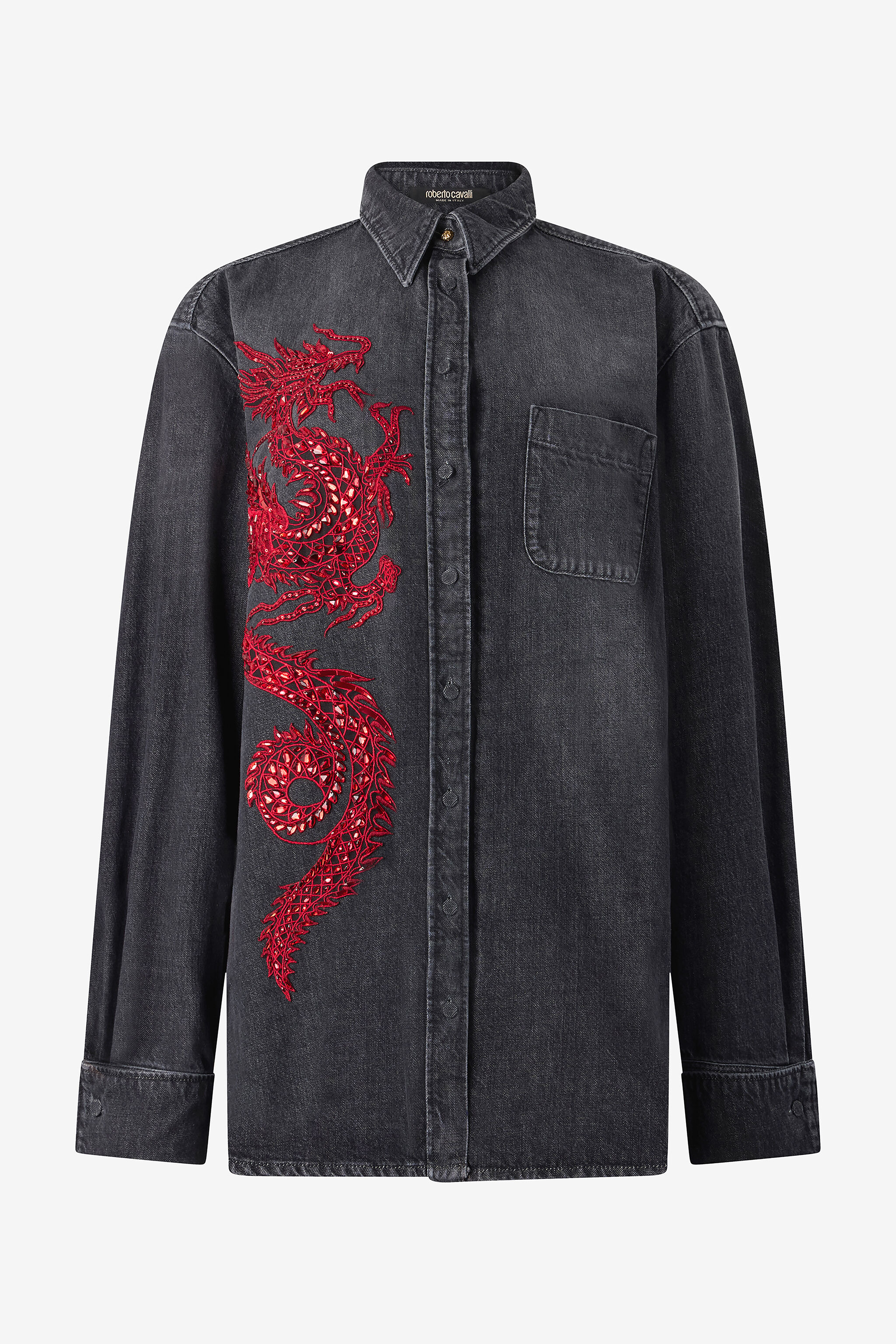 Shirt With Embroidery And Sequins - 1