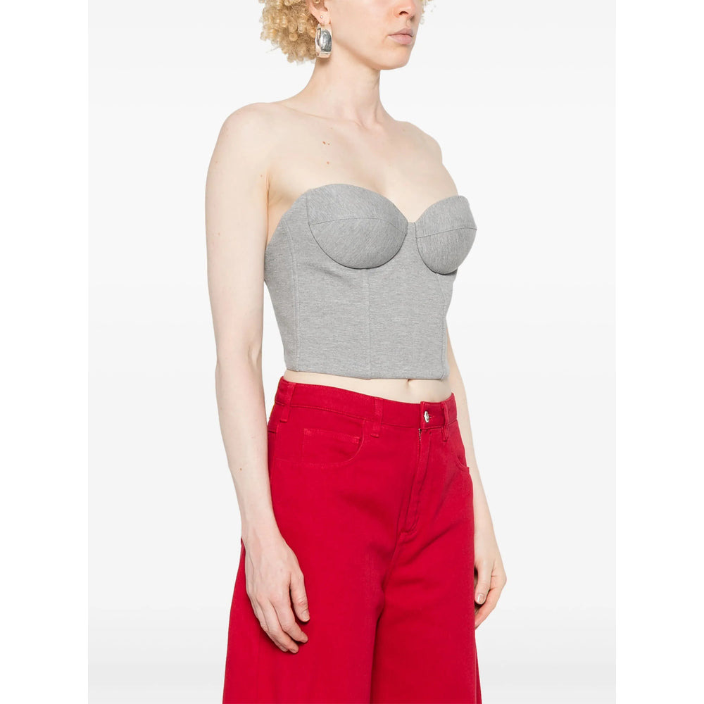 GIUSEPPE DI MORABITO - Giuseppe Di Morabito Grey Tops - Vests & Tank Tops Women - 5