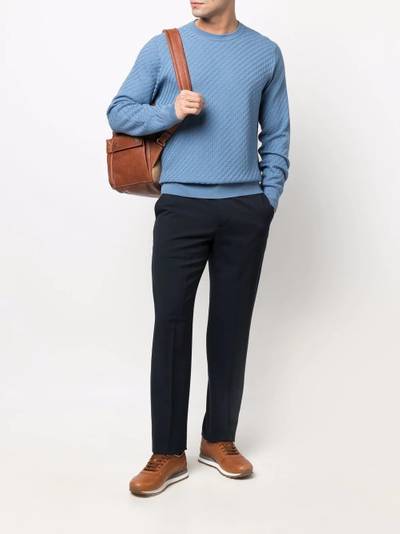 Brioni textured woven jumper outlook