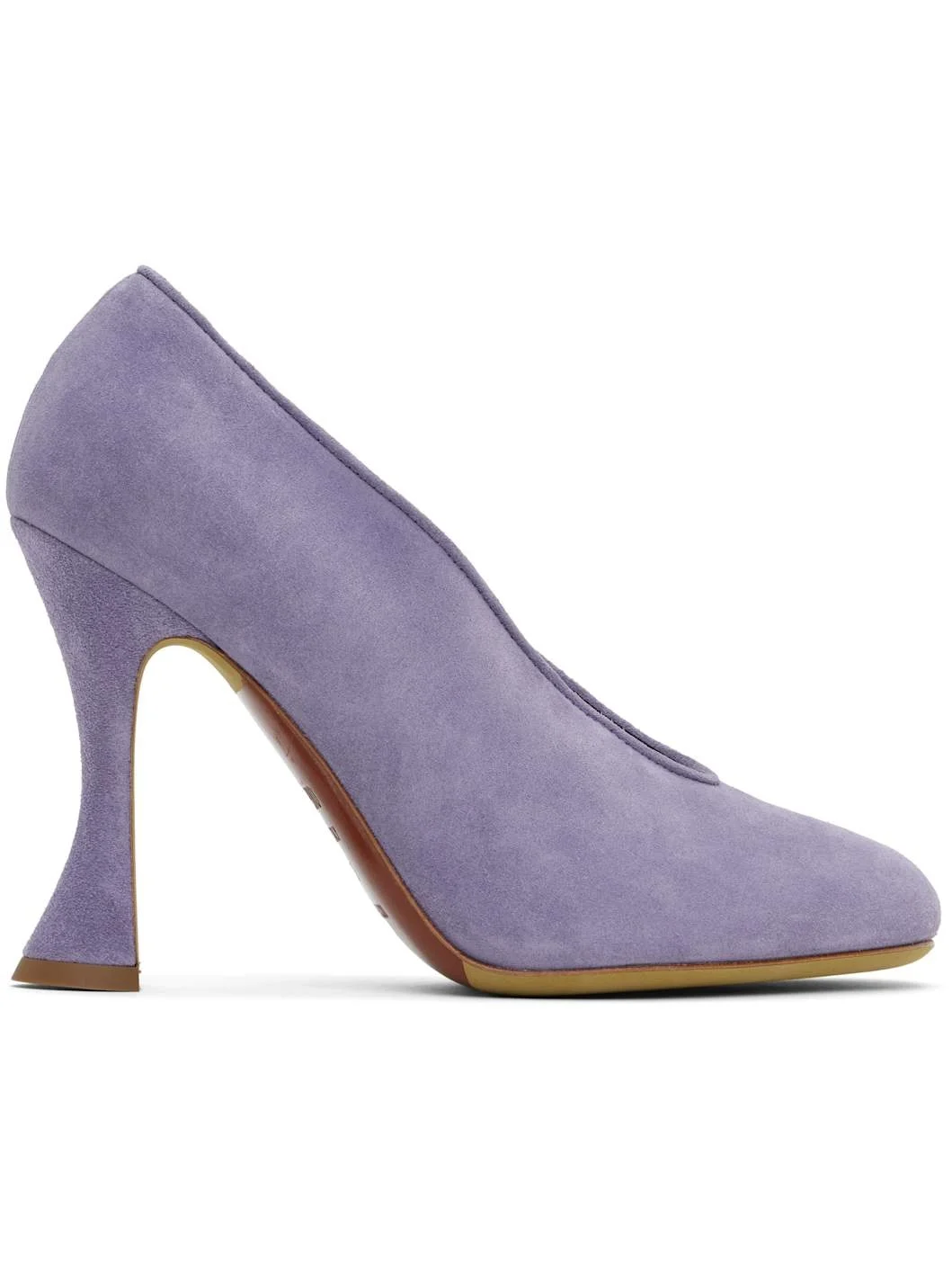 Purple Duck Suede Heels - 1