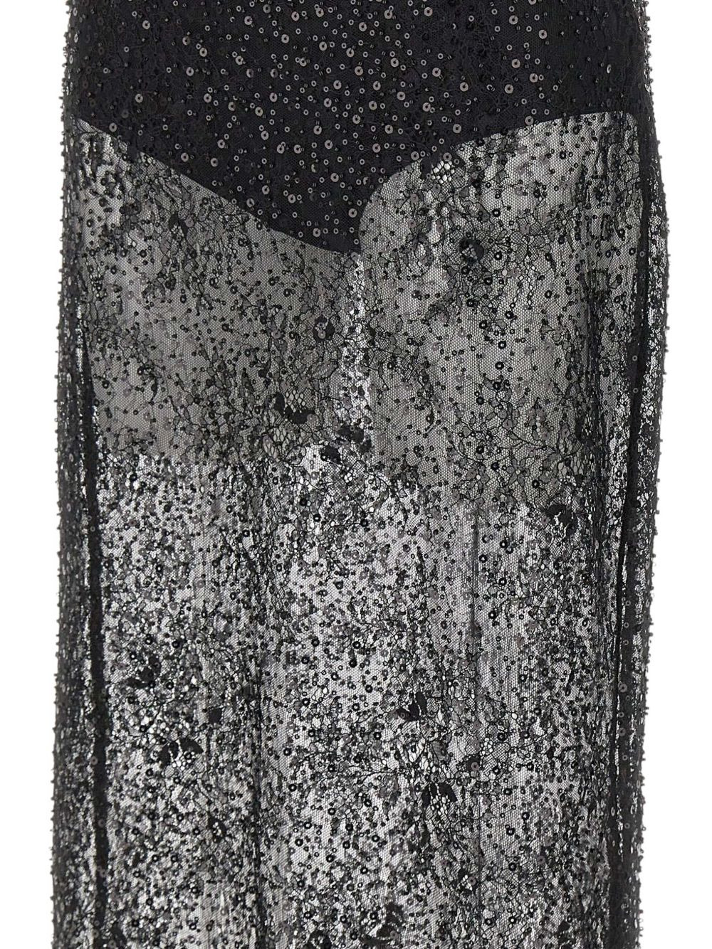Risa sequin-embellished midi skirt - 5