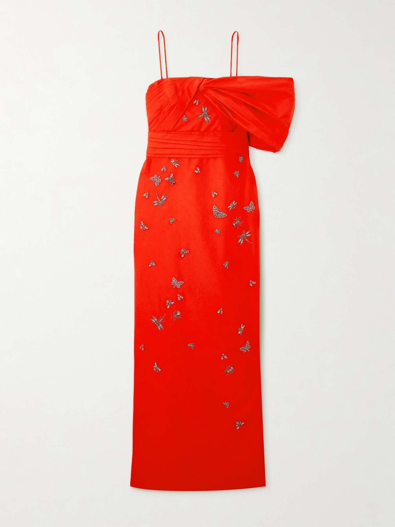 Embellished cotton-faille gown - 1